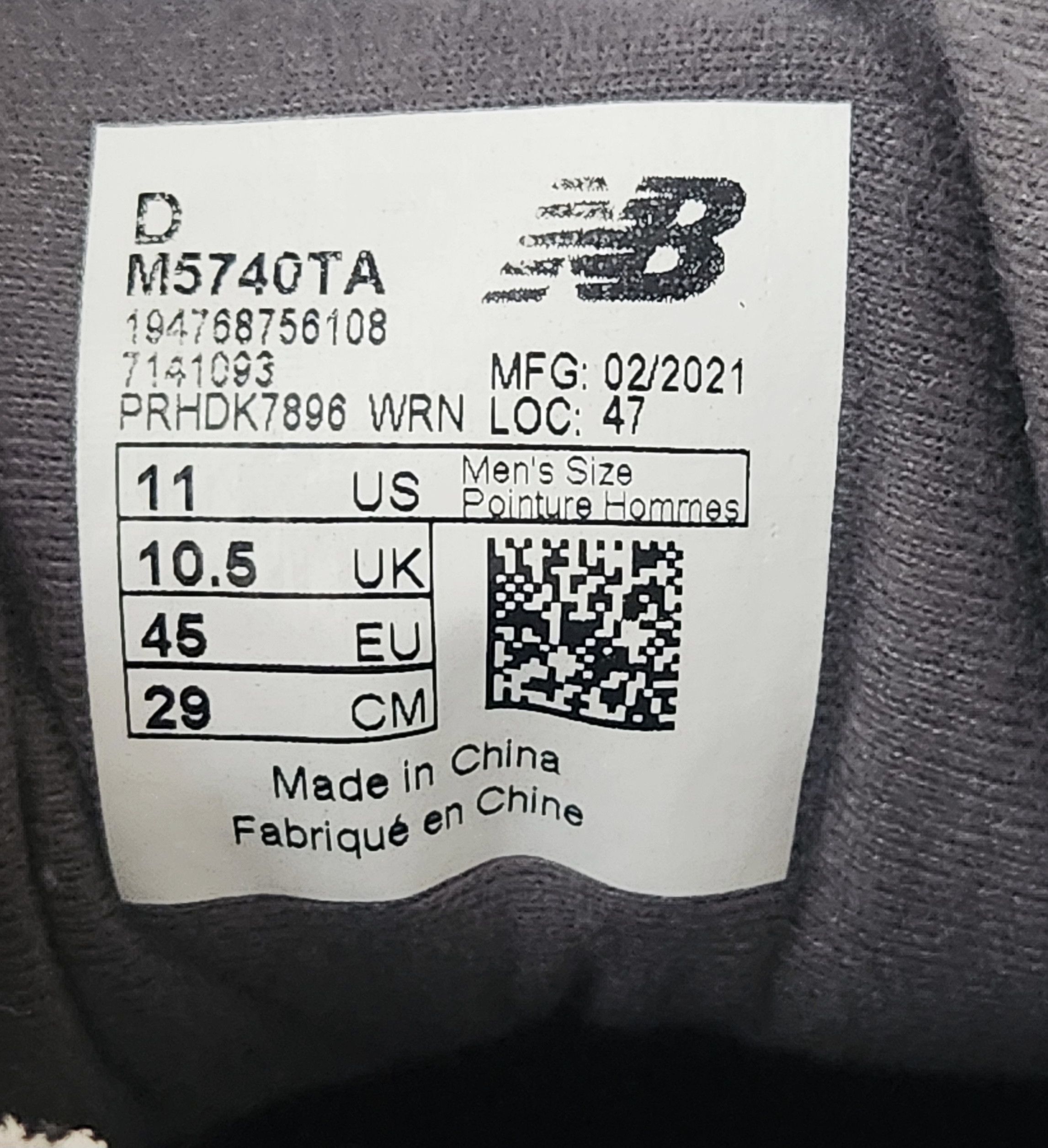 New Balance New Balance 57/40 Grey Day (M5740TA) Size 11 Men's sneakers Size US 11 / EU 44 - 12 Thumbnail