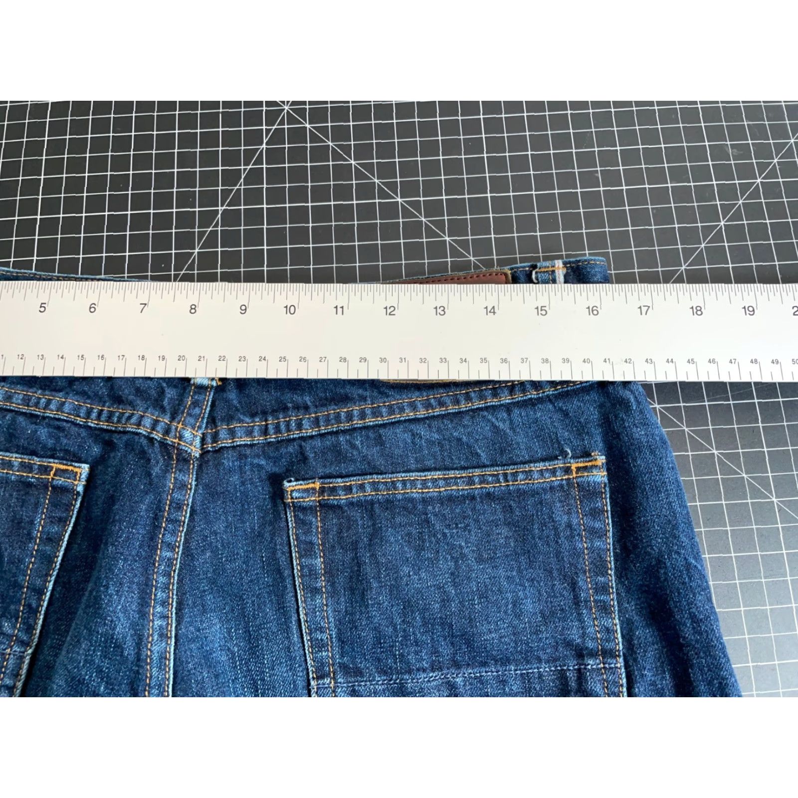 Gustin Gustin California Straight Leg Jeans Men's 32 x 33 Blue Raw Selvedge Denim 5-Pocket Straight Rise Mid Vintage: No Mens Size US 32 / EU 48 - 6 Thumbnail