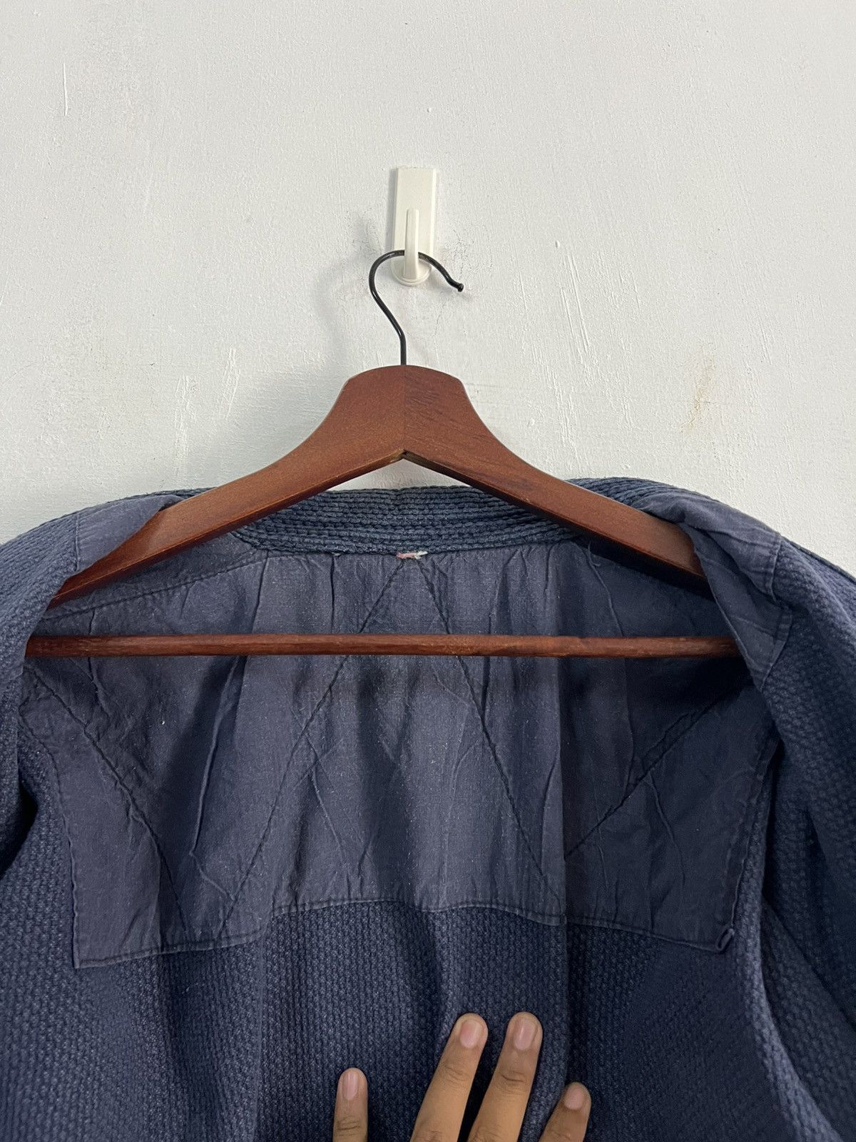 Indigo Vintage Indigo Kendo Bulldog Dyed Boro Patchwork Kimono Size US L / EU 52-54 / 3 - 15 Thumbnail