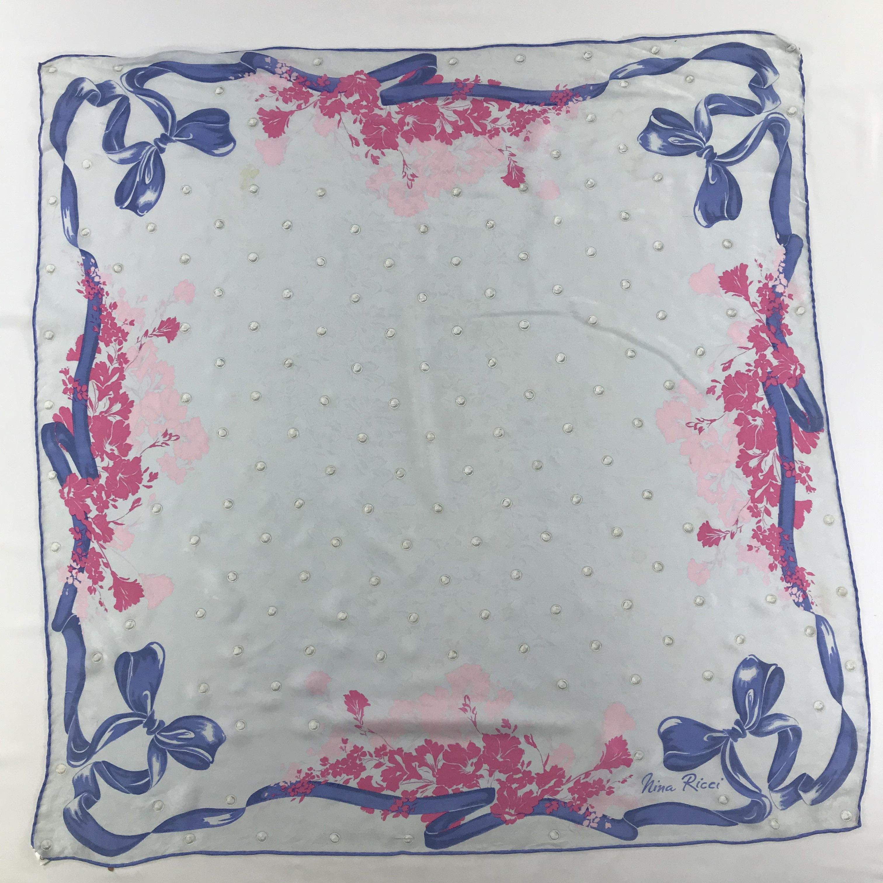 Nina Ricci Vintage Nina Ricci Silk Scarf Size ONE SIZE - 2 Thumbnail