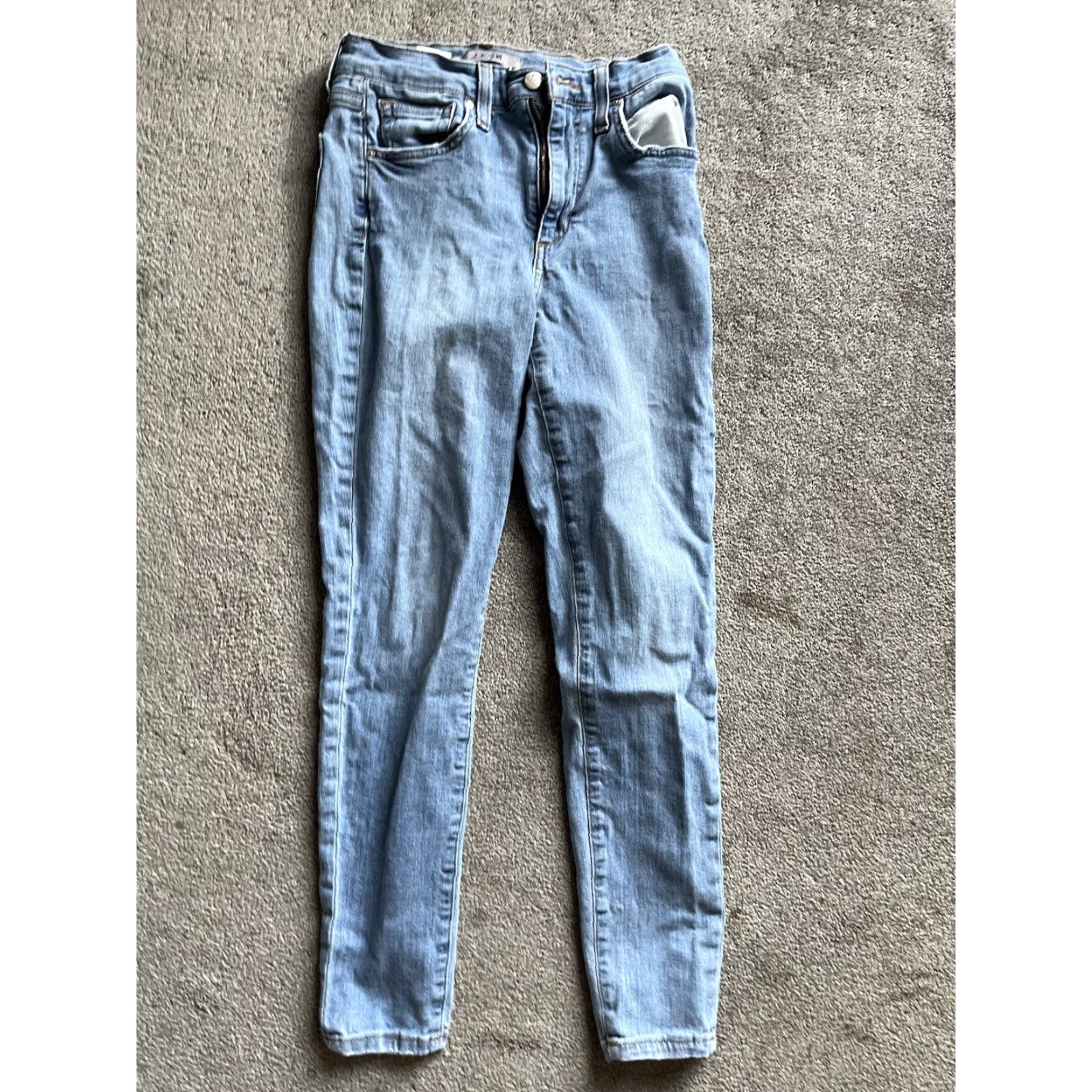 Vintage Joes Jeans Women Brenda High Rise Skinny Jeans 26 Blue Denim Cotton Elastane Slim 5-Pocket Design Size 26" / US 2 / IT 38 - 3 Thumbnail
