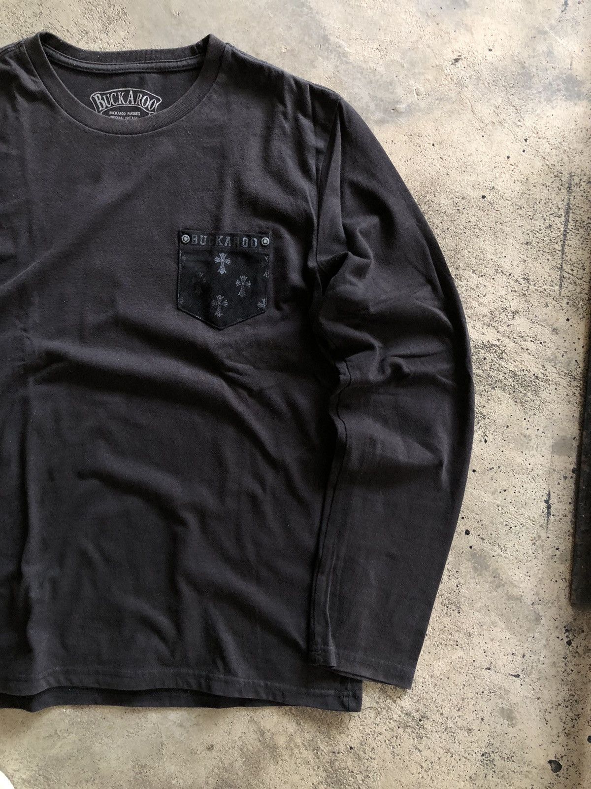 Japanese Brand JAPANESE BUCKAROO POCKET LONG SLEEVE LIKE CHROME HEART STYLE Size US XL / EU 56 / 4 - 2 Thumbnail