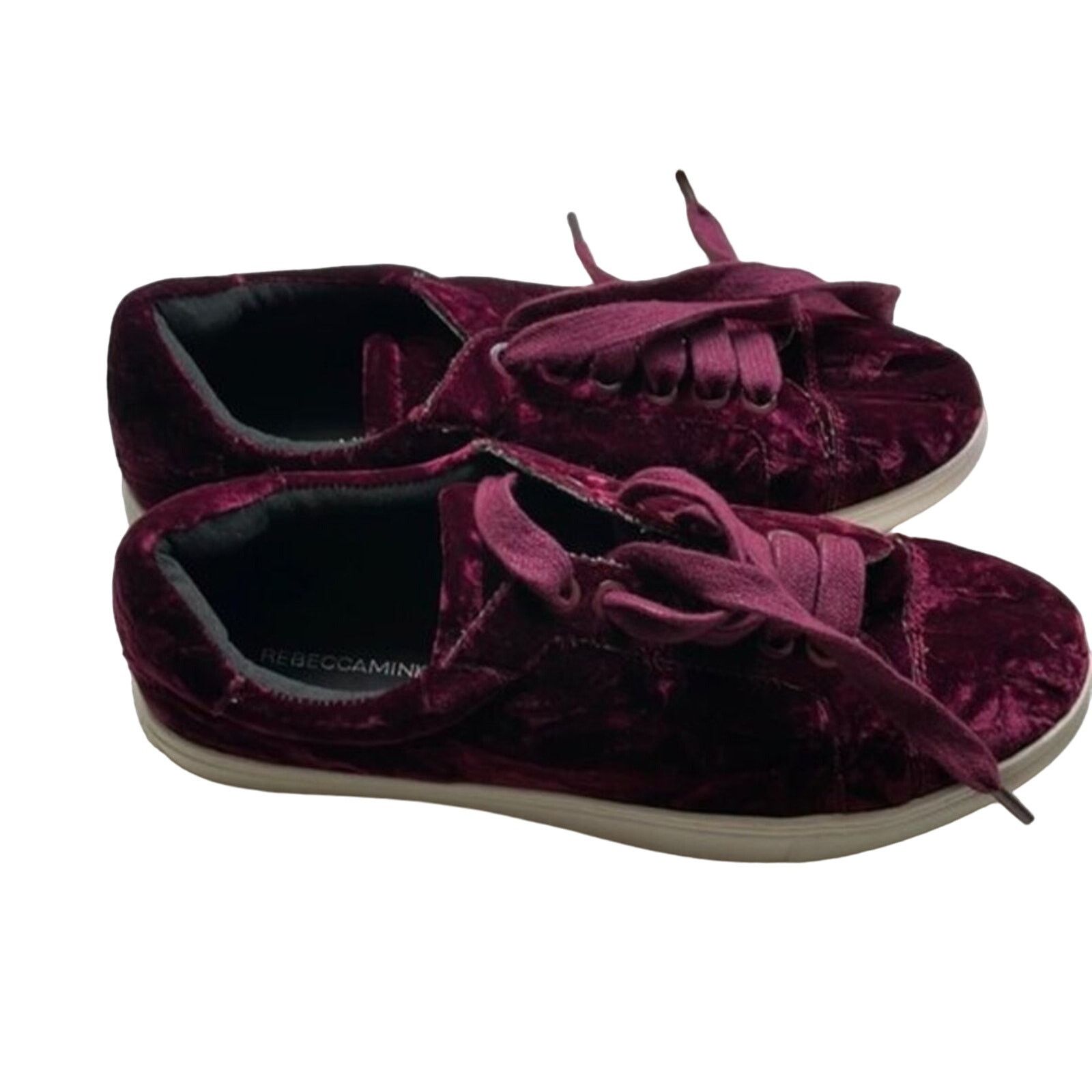 Rebecca Minkoff Rebecca Minkoff crushed Velvet Bleecker Too Sneakers Acai Size US 9.5 / IT 39.5 - 1 Thumbnail