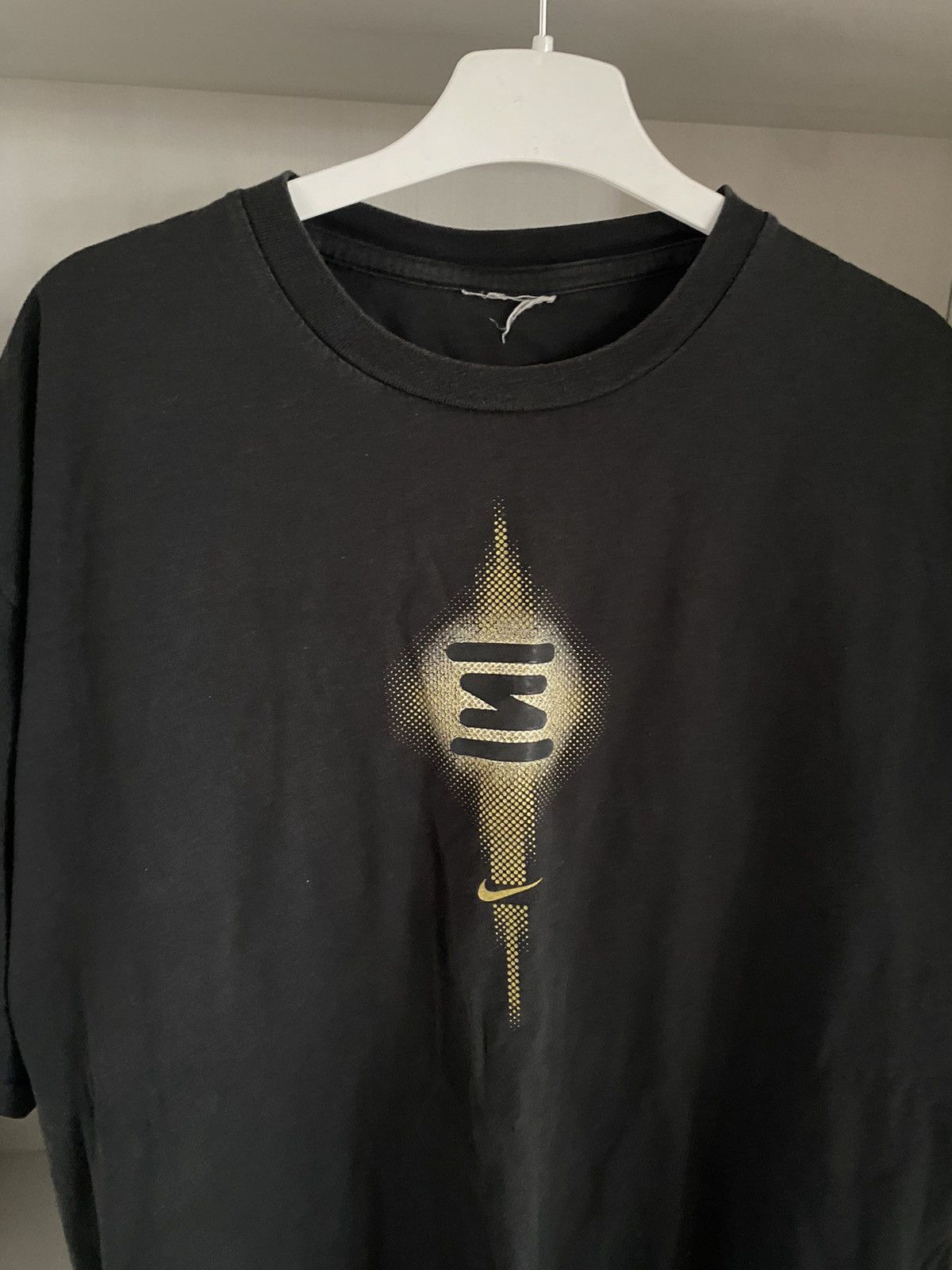 Nike 00s Nike Shox Vintage T-shirt Drill Y2K Streetwear Baggy Size US L / EU 52-54 / 3 - 3 Thumbnail