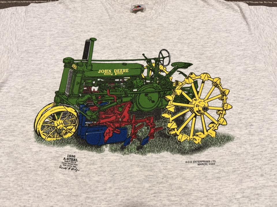 Vintage JOHN DEERE 1936 A STEEL vintage FOTL tee L 2735 Size US L / EU 52-54 / 3 - 5 Thumbnail