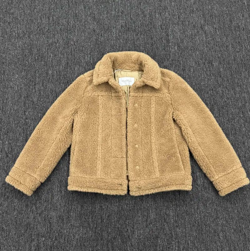 Max Mara MaxMara Camel Short Coat for Women 0089 Size L / US 10 / IT 46 - 1 Thumbnail
