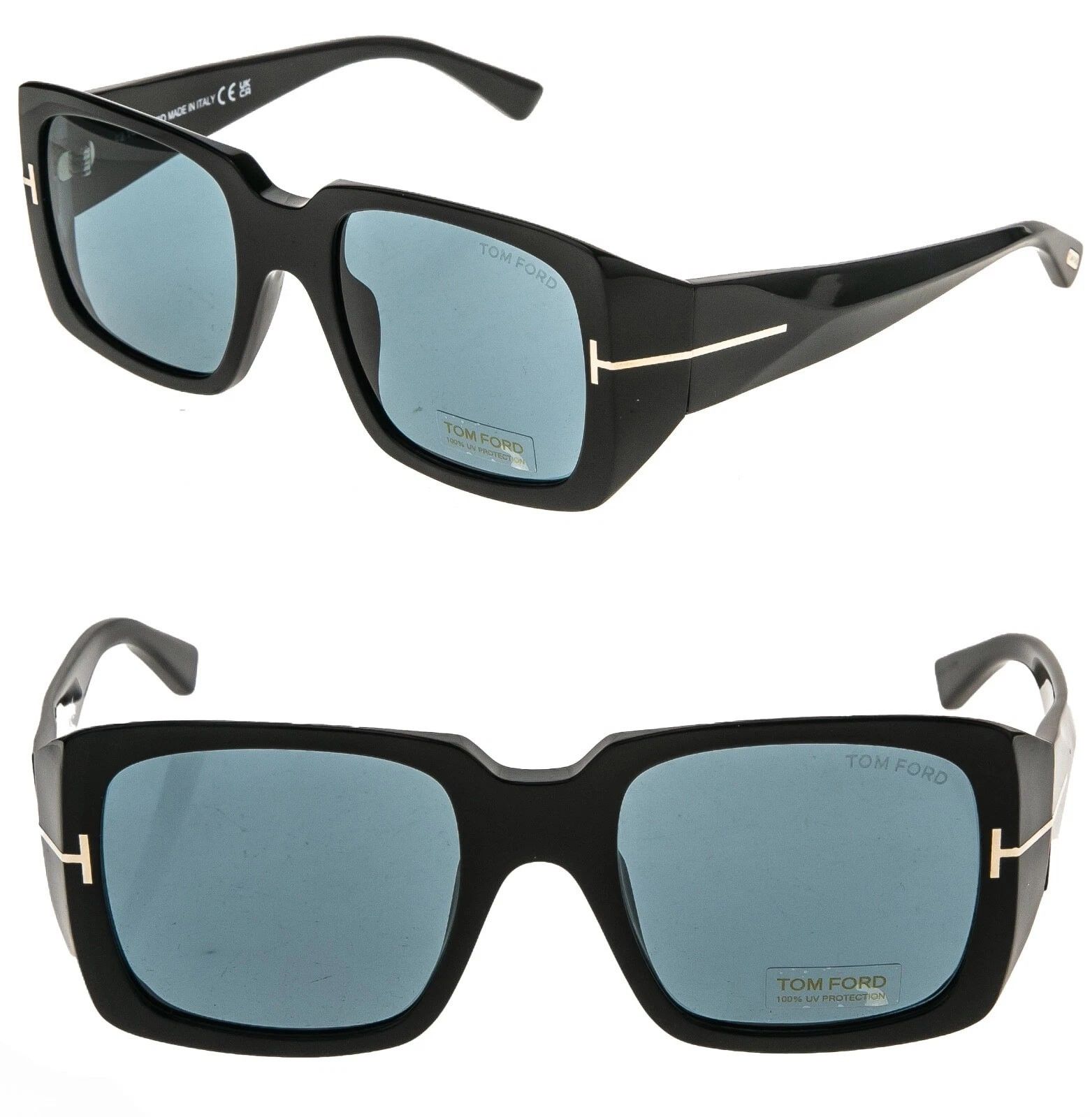 Tom Ford TOM FORD FT1035 RYDER-02 01V Black Modern Sunglasses 1035 Size ONE SIZE - 1 Thumbnail