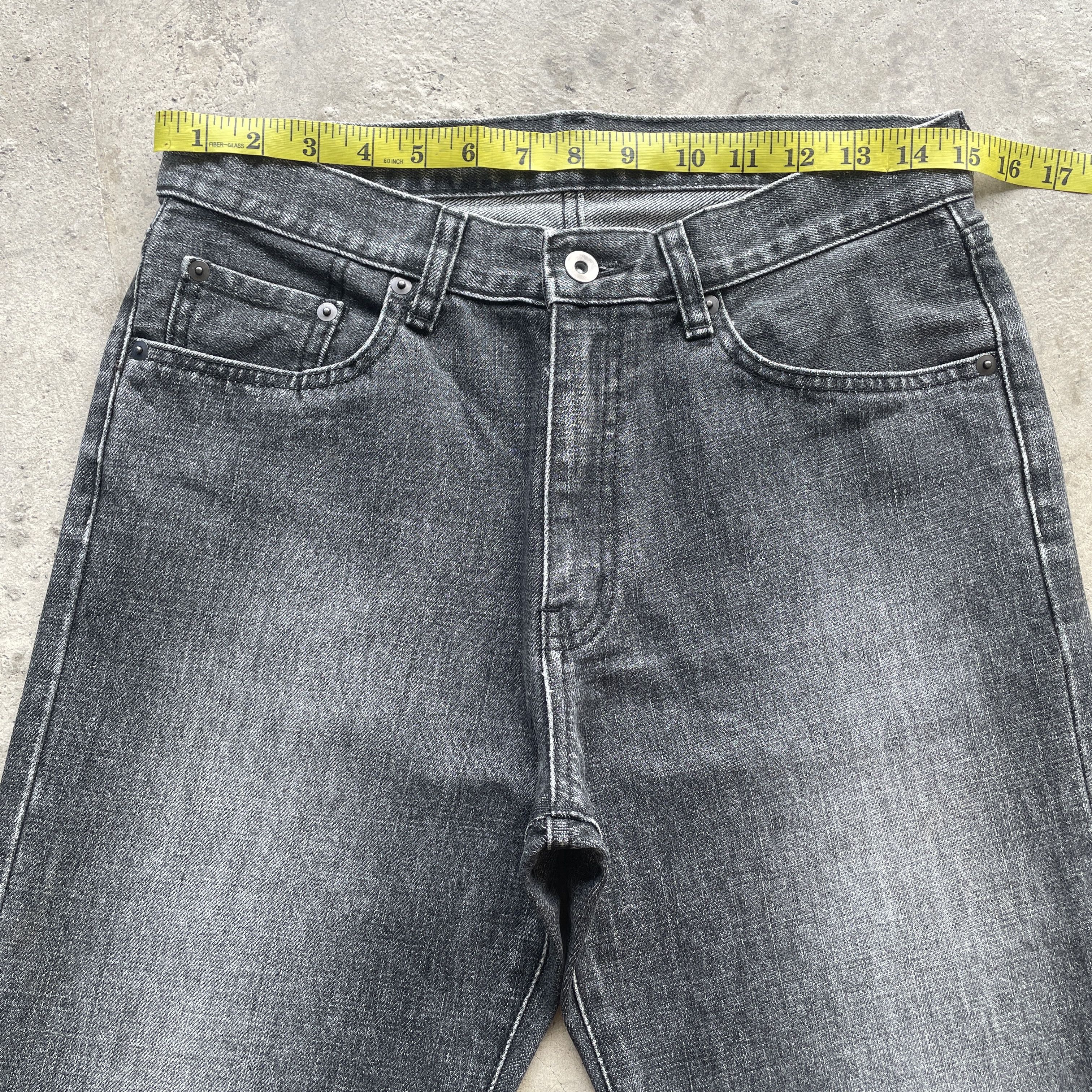 Japanese Brand W30x28.5 VINTAGE JAPANESE FADED JEANS BLACK DENIM PANTS Size US 30 / EU 46 - 5 Thumbnail