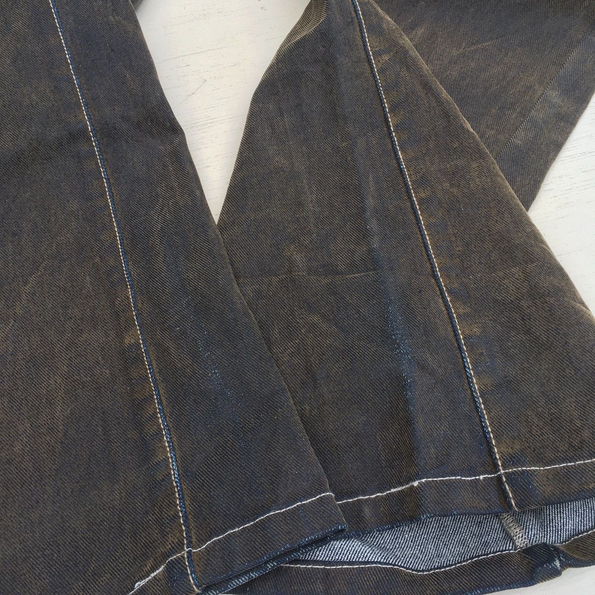 Japanese Brand × Vintage Crazy Vintage Dj Honda Denim Two Tones Jeans Size US 30 / EU 46 - 23 Thumbnail