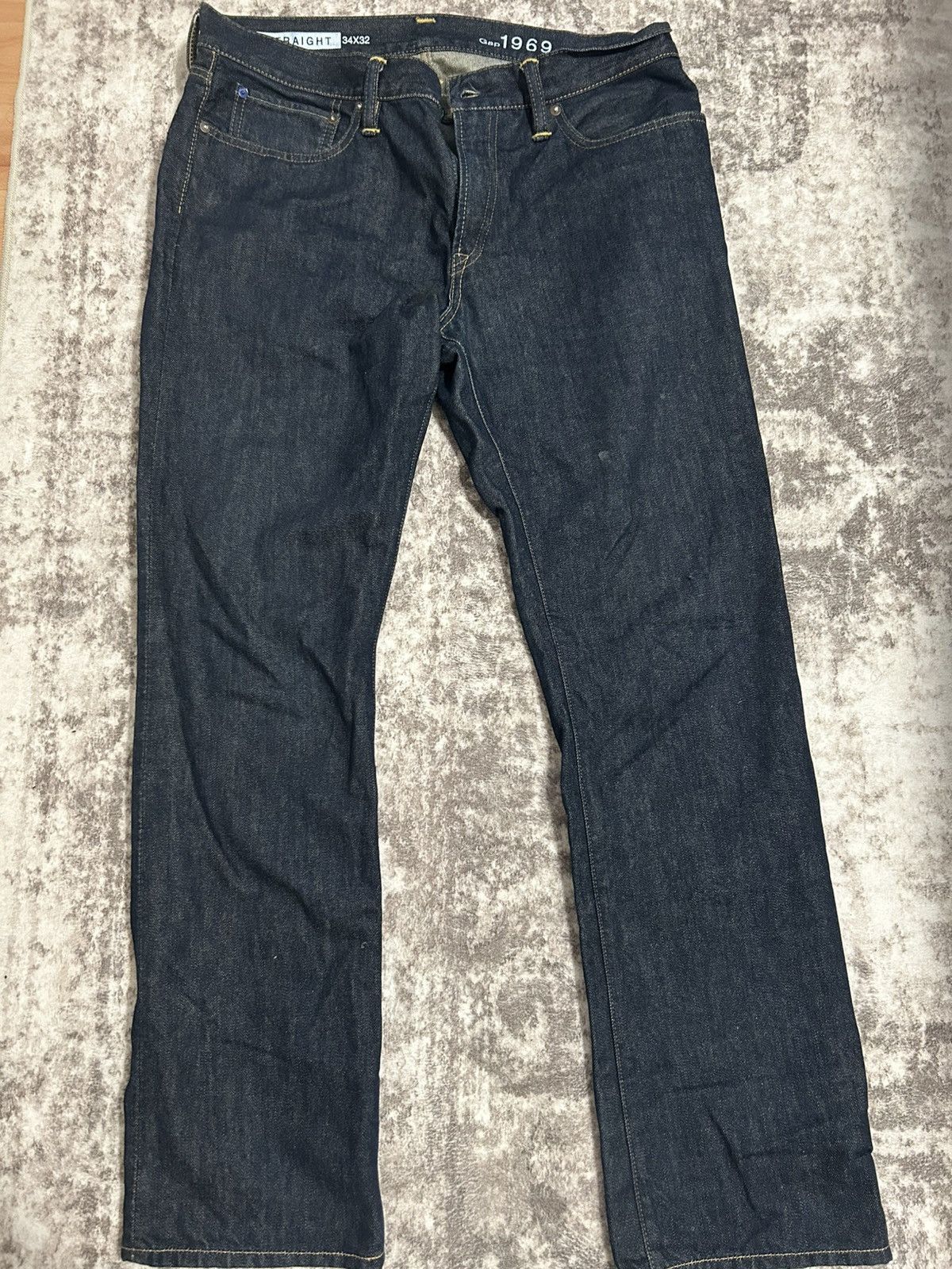 Gap Straight Gap 1969 dark blue jeans Size US 32 / EU 48 - 2 Thumbnail