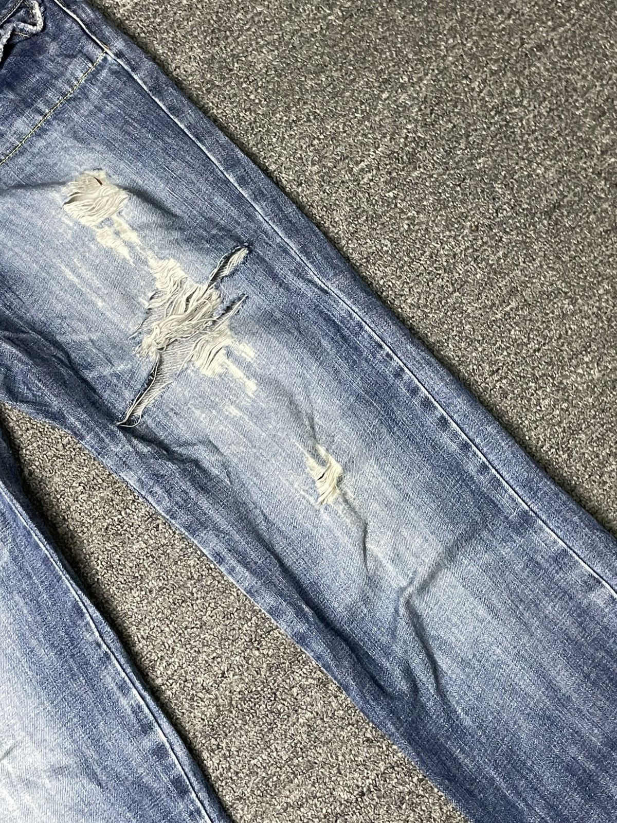 Japanese Brand × Vintage NUSY JEANS Brand Ripped Distressed Denim (83) Size US 32 / EU 48 - 3 Thumbnail