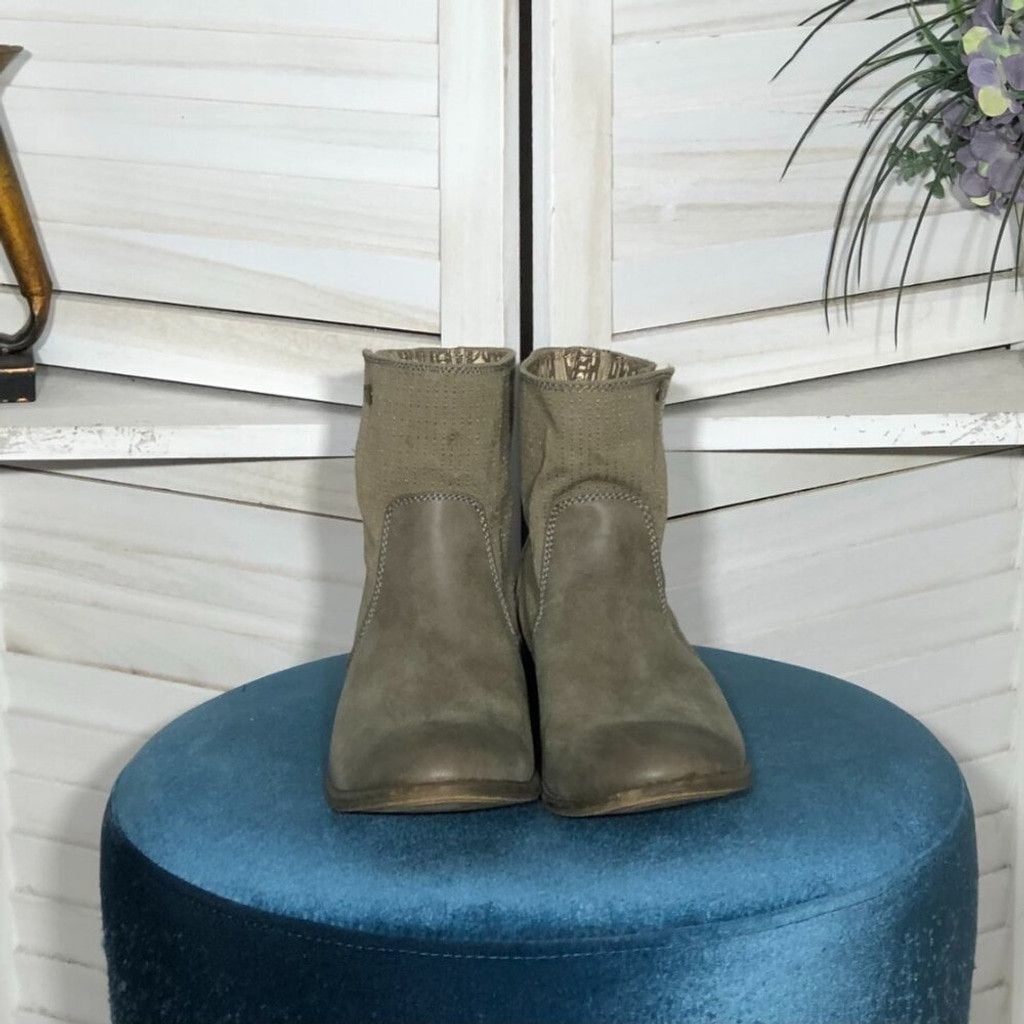 Vintage Roxy ankle boots taupe canvas leather rubber sole vintage 7 Size US 7 / IT 37 - 3 Thumbnail