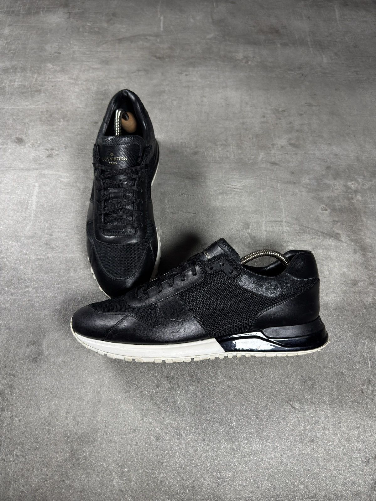 Louis Vuitton Louis Vuitton Run Away Sneakers – Black / White Size US 10.5 / EU 43-44 - 2 Thumbnail