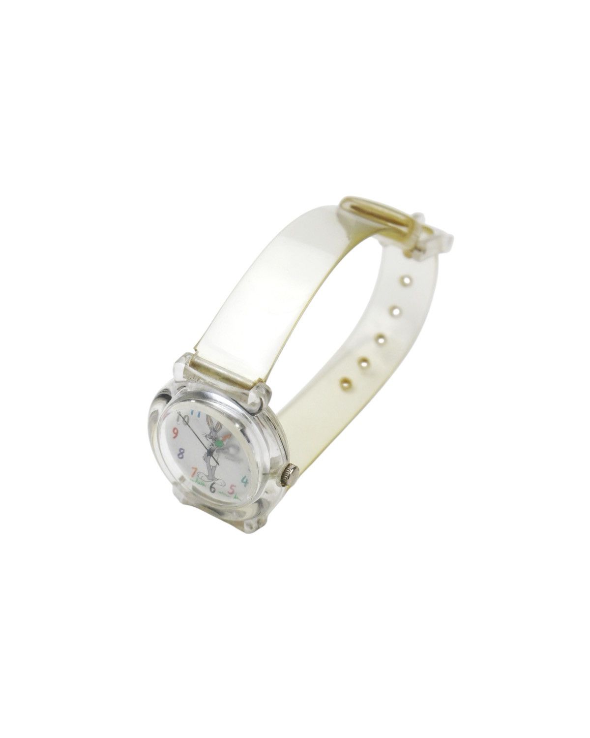Cartoon Network × Vintage 1990S ARMITRON BUGS BUNNY QUARTZ WATCH – CLEAR CASE & STRAP Size ONE SIZE - 4 Thumbnail