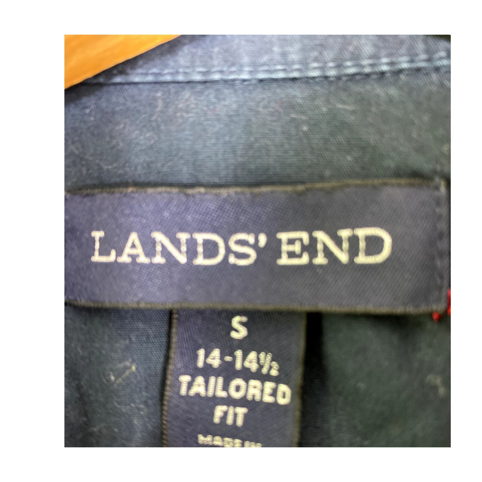 Lands' End Men's Blue Anchor Land's End Button Front Shirt S Size US S / EU 44-46 / 1 - 3 Thumbnail