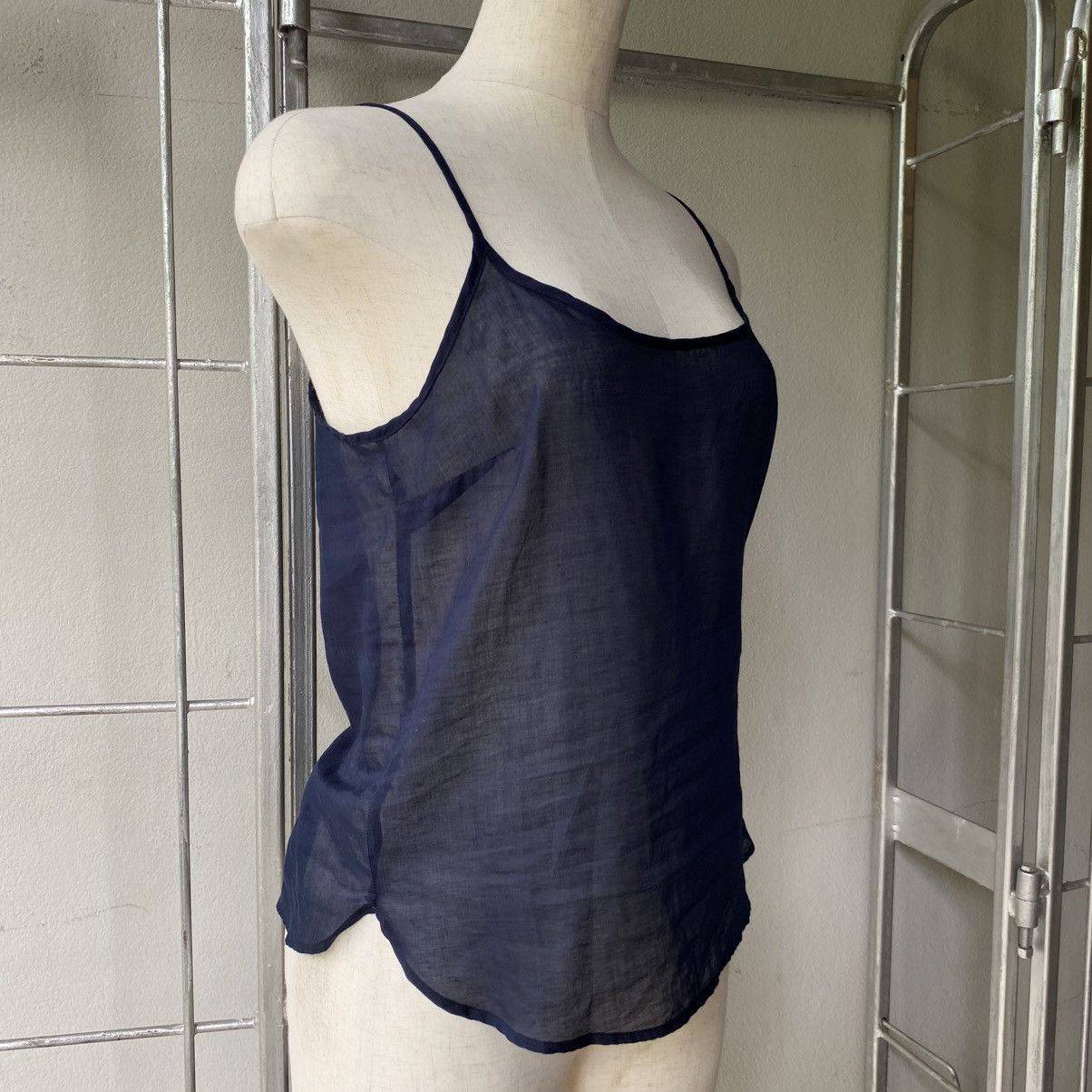See by Chloe Blue Flowy Spaghetti Strap Blouse