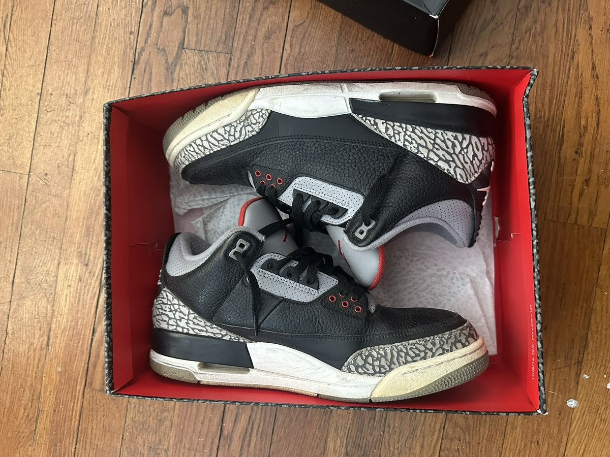 Jordan Brand × Nike Air jordan 3 retro og black cement Size US 11.5 / EU 44-45 - 9 Thumbnail
