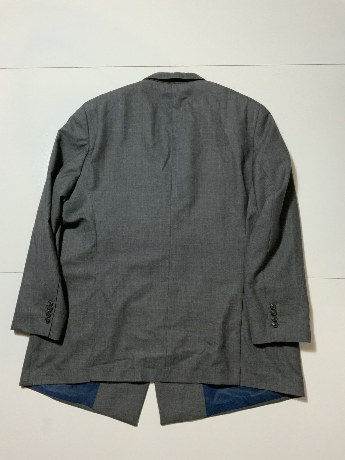 Designer Oliver Wicks 100 Year Wool Double Breasted Blazer Jacket Size 52R - 2 Thumbnail