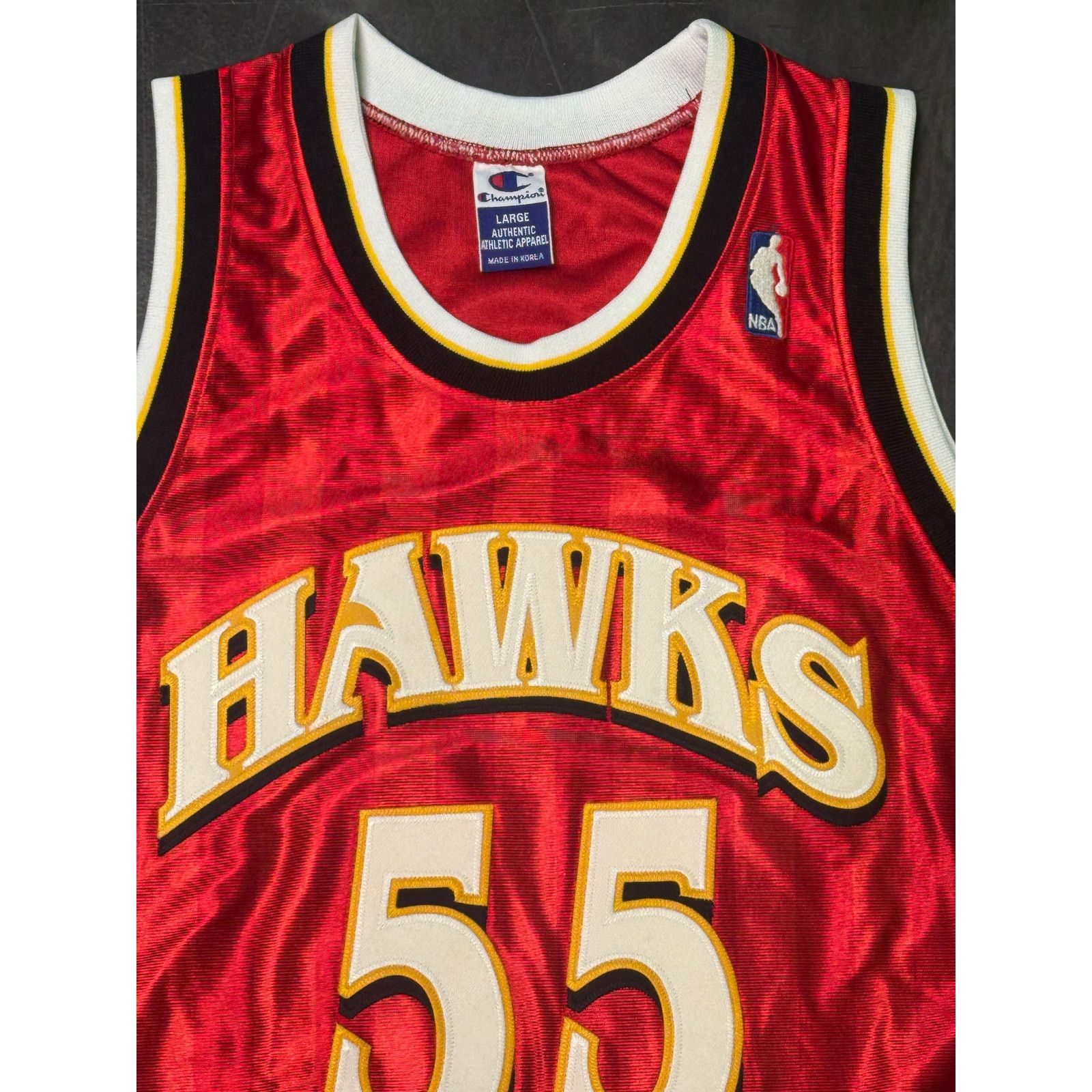 Champion Atlanta Hawks Jersey (Number 55) Size US L / EU 52-54 / 3 - 4 Thumbnail
