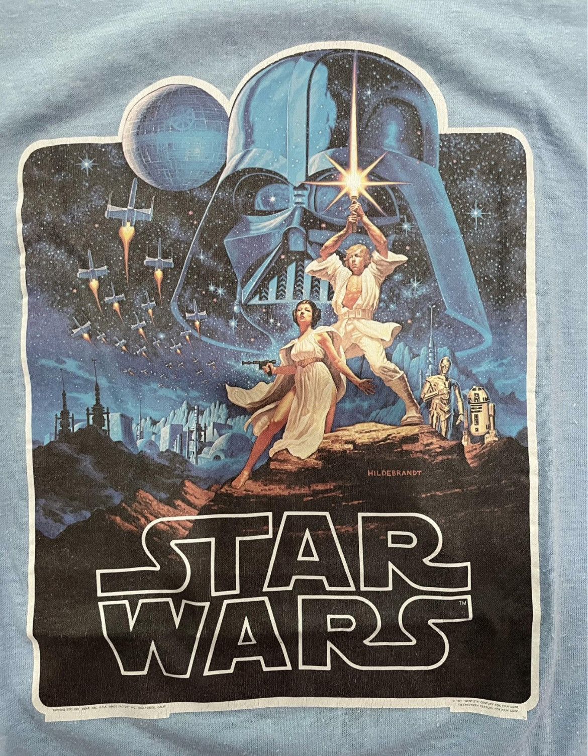 Star Wars VINTAGE LATE 70s STAR WARS TSHIRT COPYRIGHT 1977 Size US S / EU 44-46 / 1 - 1 Thumbnail