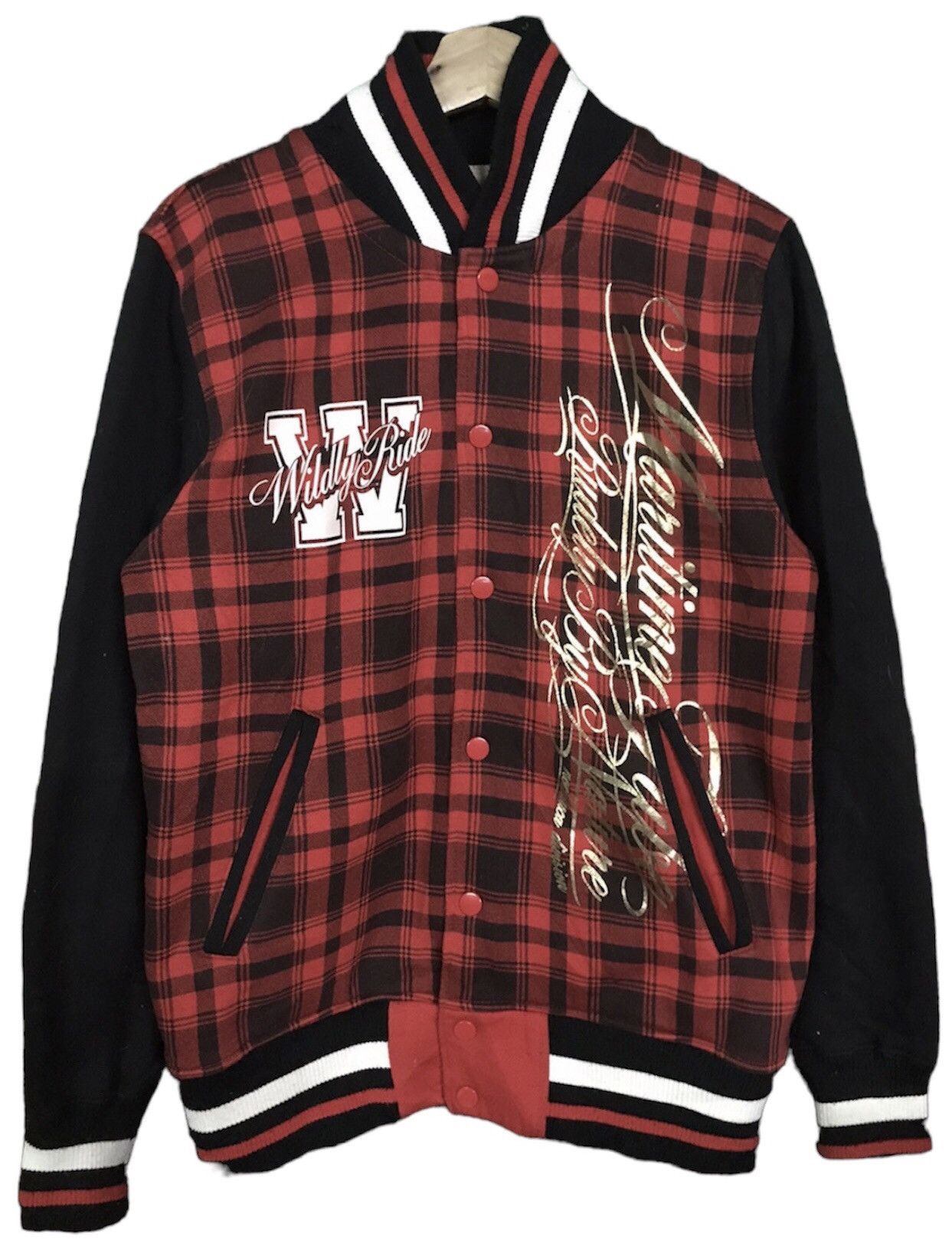If Six Was Nine Wildly Ride Varsity Jaket Snap Button Size US M / EU 48-50 / 2 - 1 Thumbnail