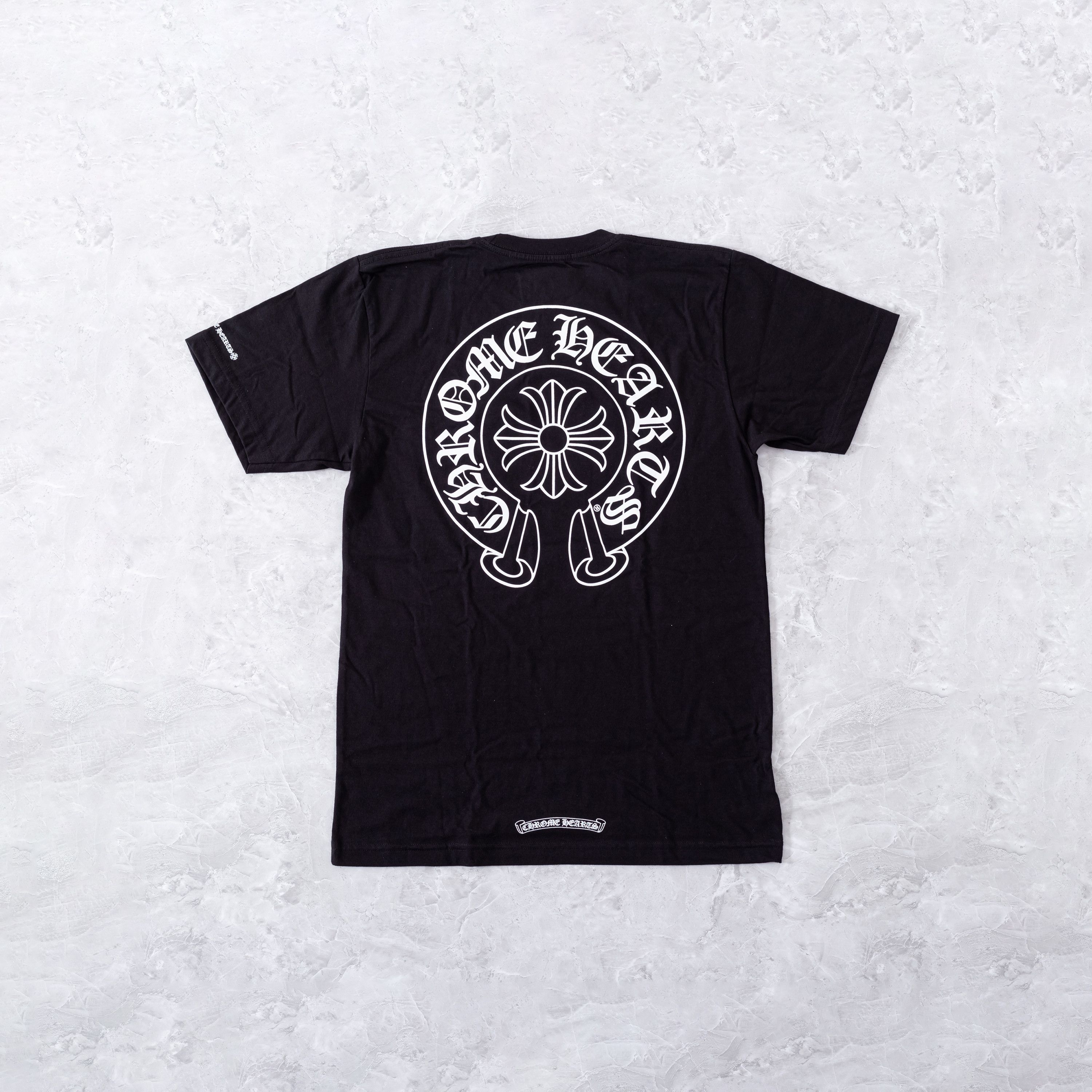Tシャツ・カットソー Chrome Hearts Horseshoe Logo Pocket T-Shirt Black Chrome Hearts Horse Shoe Logo Pocket T-Shirt Black Men's