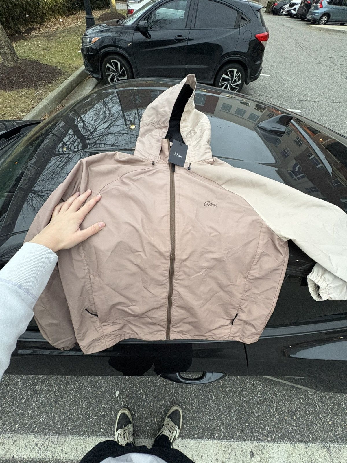 Dime Dime brand new brown light rain jacket Size US L / EU 52-54 / 3 - 1 Thumbnail