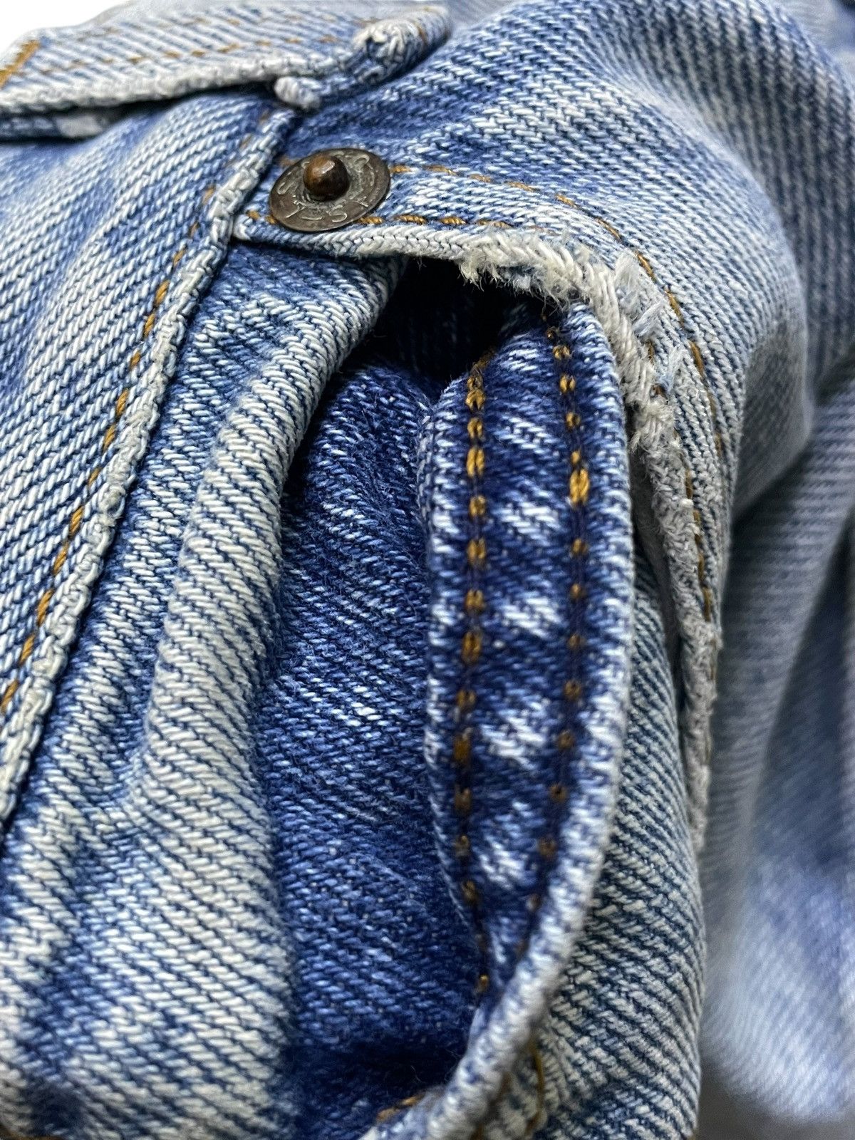 Levi's × Vintage Vintage Levis White Tab Baggy Loose Tapered Leg Jeans Size US 29 - 24 Thumbnail