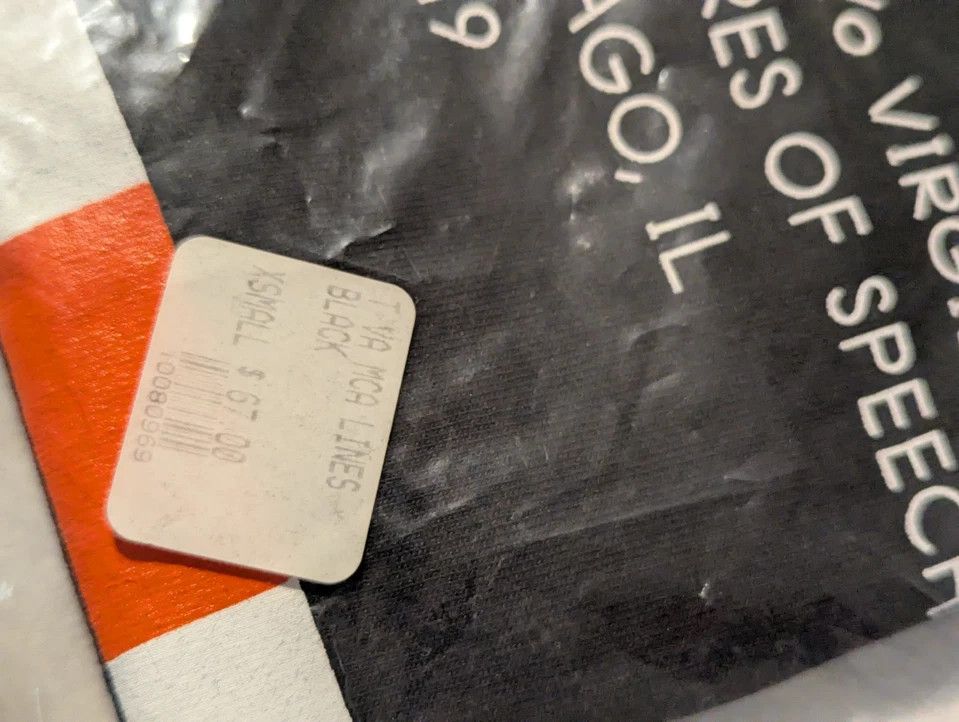 Virgil Abloh XS NEW Virgil Abloh x MCA Figures of Speech Tape Tee Black Size US XS / EU 42 / 0 - 5 Thumbnail