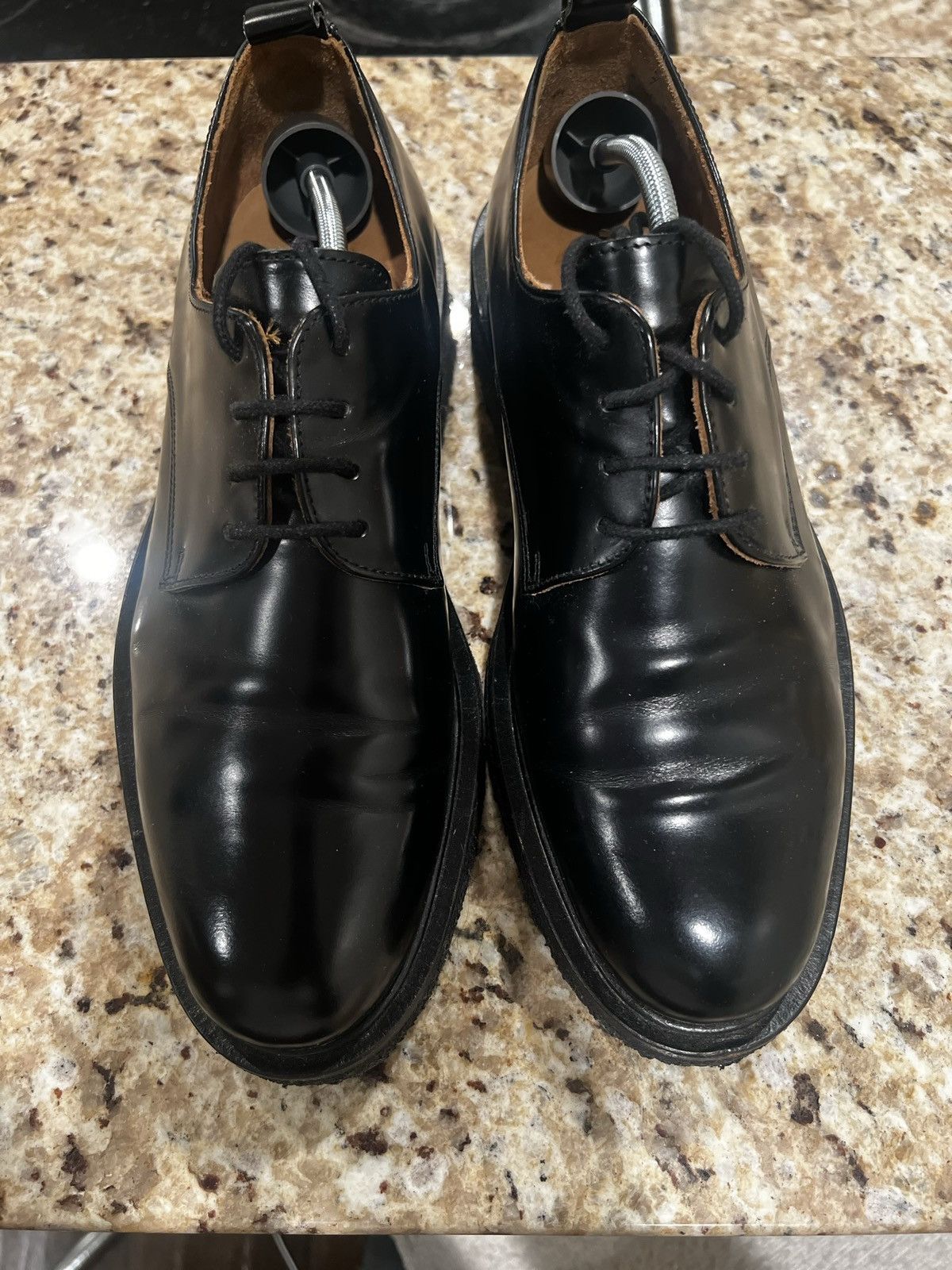 AMI AMI SMOOTH SHINY LEATHER DERBY GUM SOLE! Size US 9.5 / EU 42-43 - 2 Thumbnail