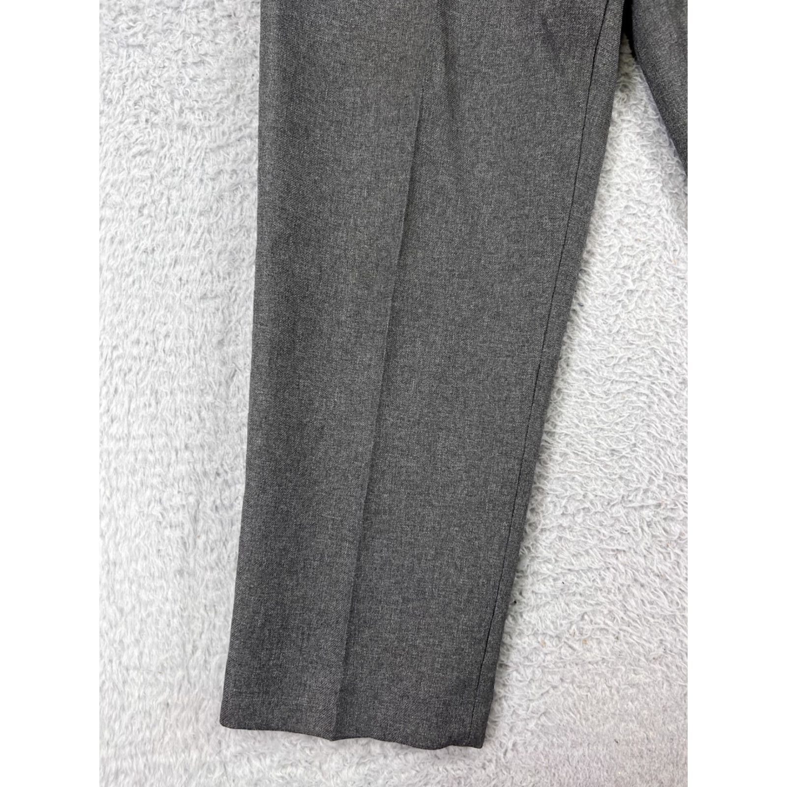 Vintage Alfred Dunner Pants Womens 8 Gray Elastic Waist Pull On Casual 100% Polyester Size 30" / US 8 / IT 44 - 6 Thumbnail