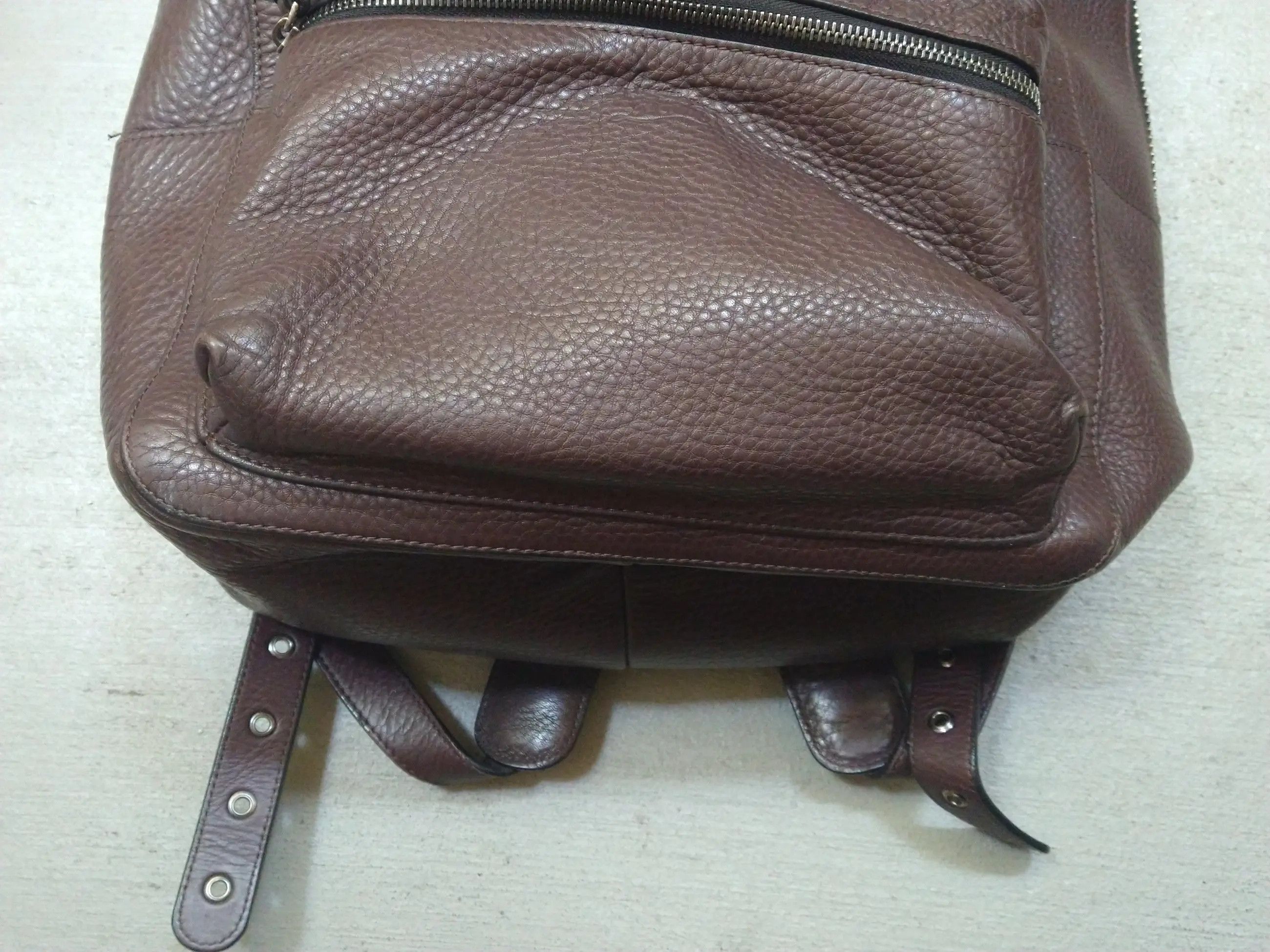 Christian Louboutin Christian Louboutin Aliosha Backpack Brown Pebbled Leather Size ONE SIZE - 4 Thumbnail
