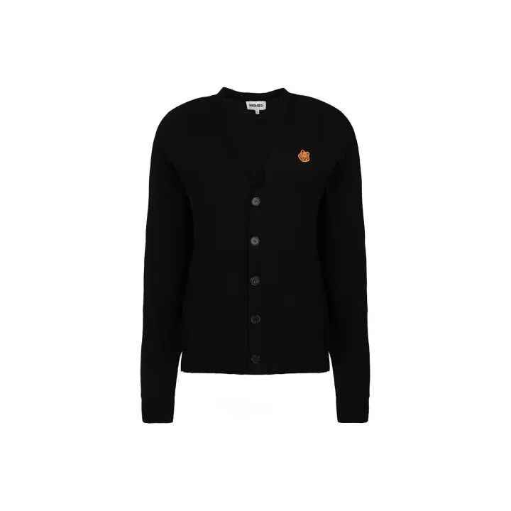 Kenzo KENZO Classic Black Tiger Logo Knit Cardigan 0079 Size US S / EU 44-46 / 1 - 1 Thumbnail