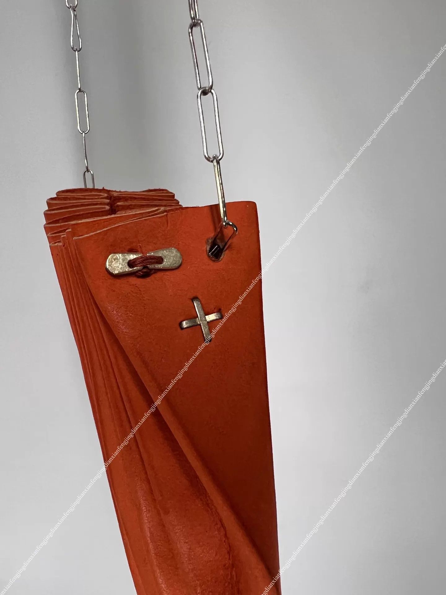 Ma+ maurizio amadei m.a+ 23w Silver Chain Shell Bag Orange Size ONE SIZE - 7 Thumbnail
