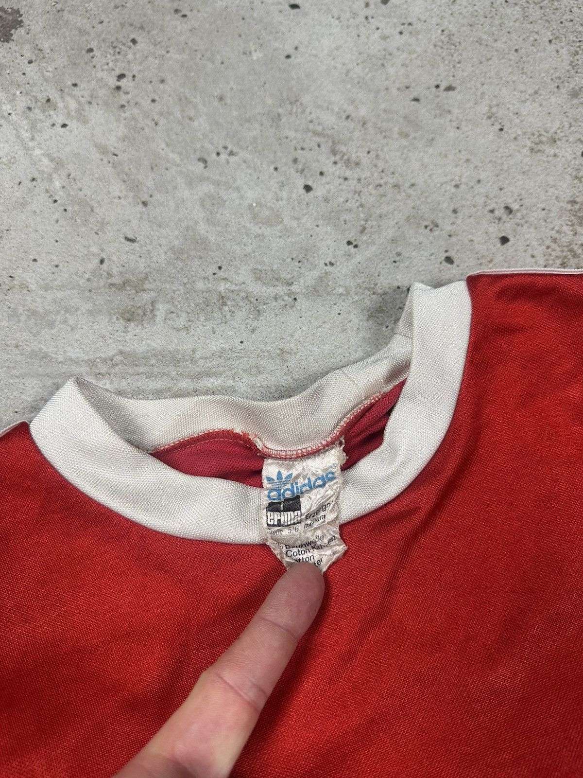 Adidas Vintage 80s Adidas x Erima Red Long Sleeve Template Jersey Size US M / EU 48-50 / 2 - 7 Thumbnail