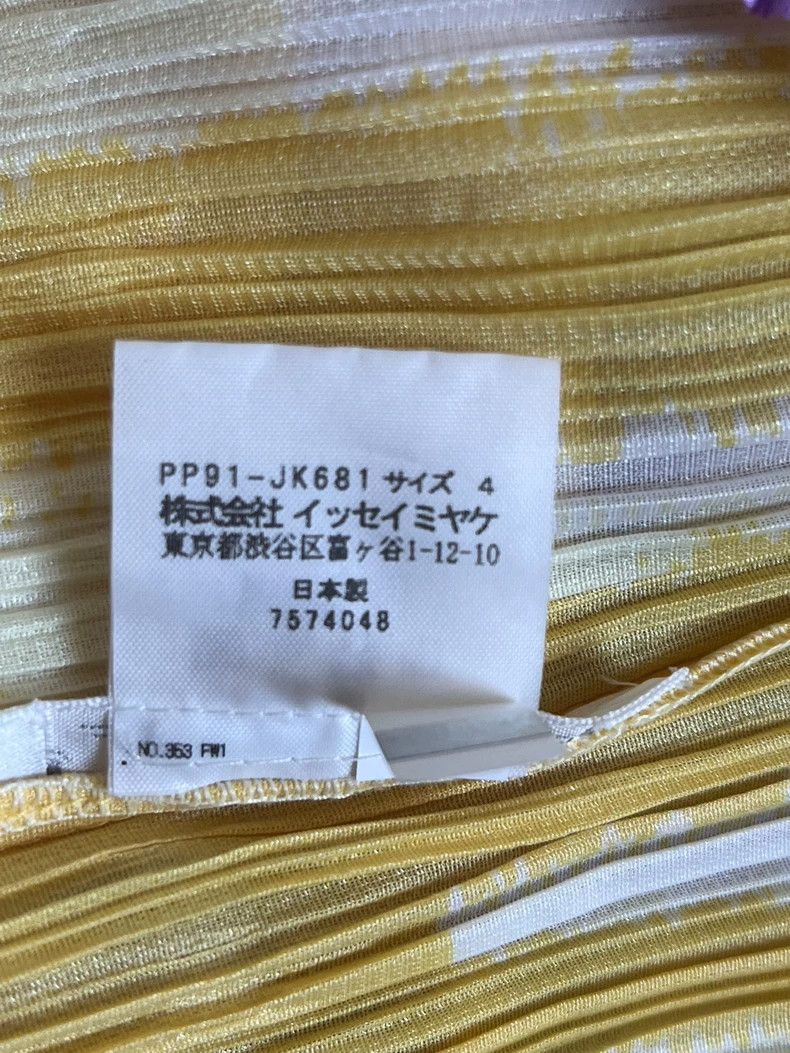 Issey Miyake Issey Miyake size:3 Yellow and purple pleated cardigan Size S / US 4 / IT 40 - 6 Thumbnail
