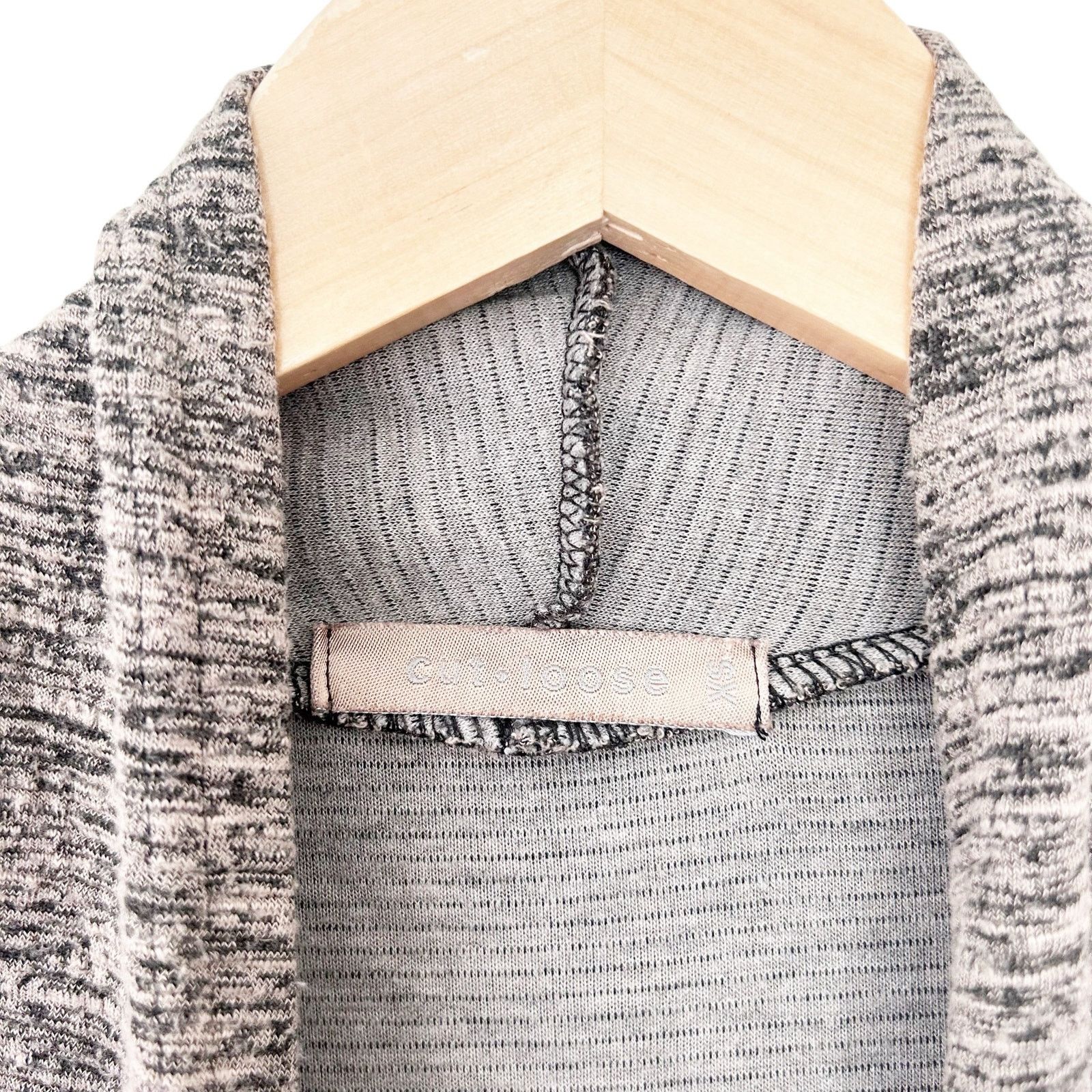Other Cut Loose Tan Brown Open Front Cardigan Sz XS Size XS / US 0-2 / IT 36-38 - 2 Thumbnail