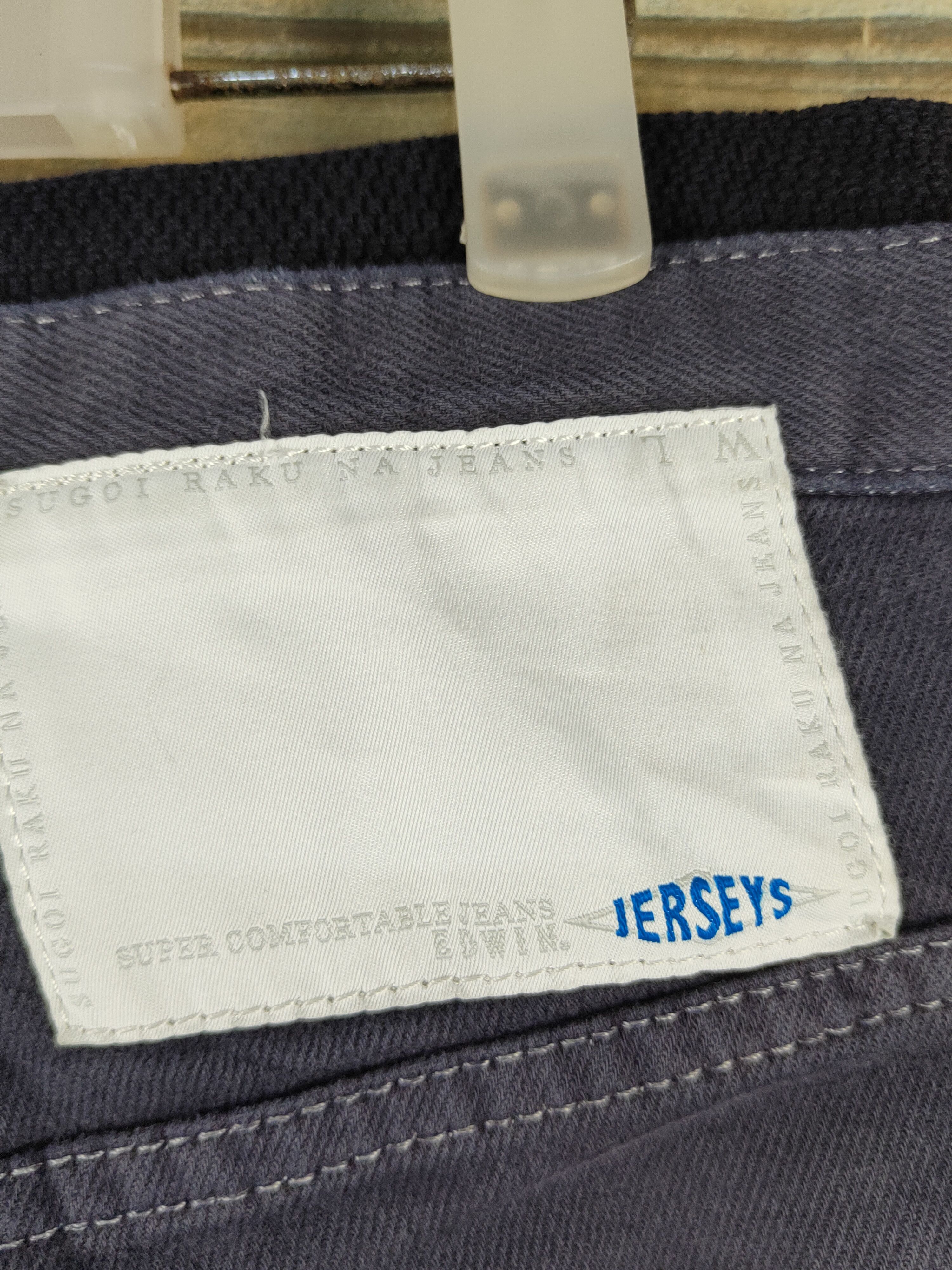 Edwin Edwin Navy Faded Distressed Jerseys Jeans #W1715 Size US 31 - 8 Thumbnail