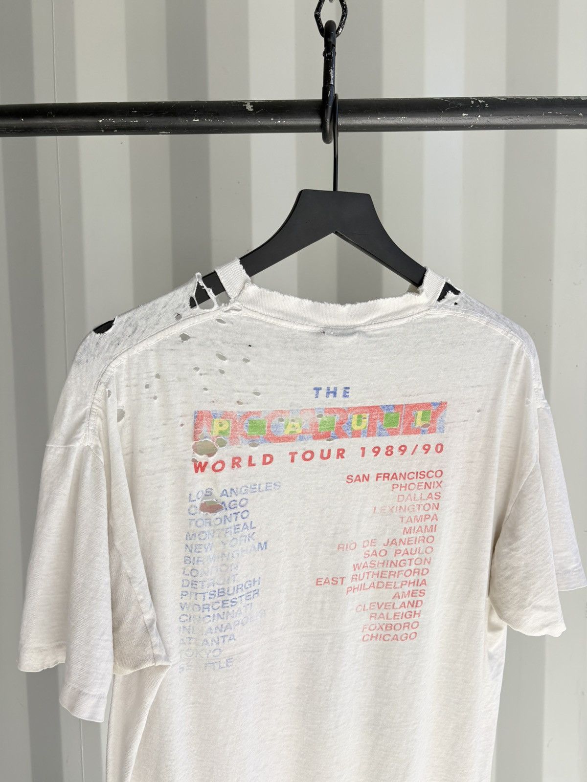 Band Tees Vintage Paul McCartney Shirt Faded Thrashed Grunge Band Thin Size US L / EU 52-54 / 3 - 4 Thumbnail