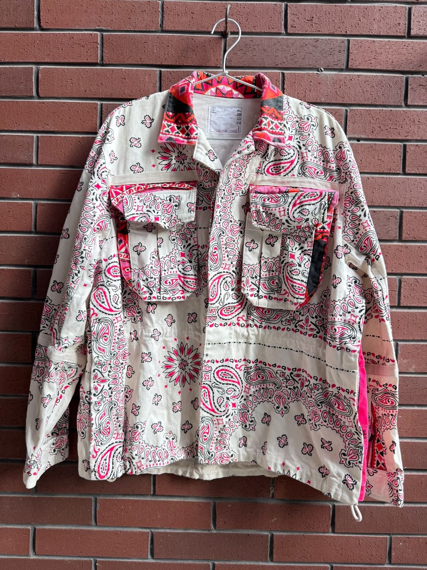 Sacai Sacai Floral Embroidered Patch Shirt | Grailed