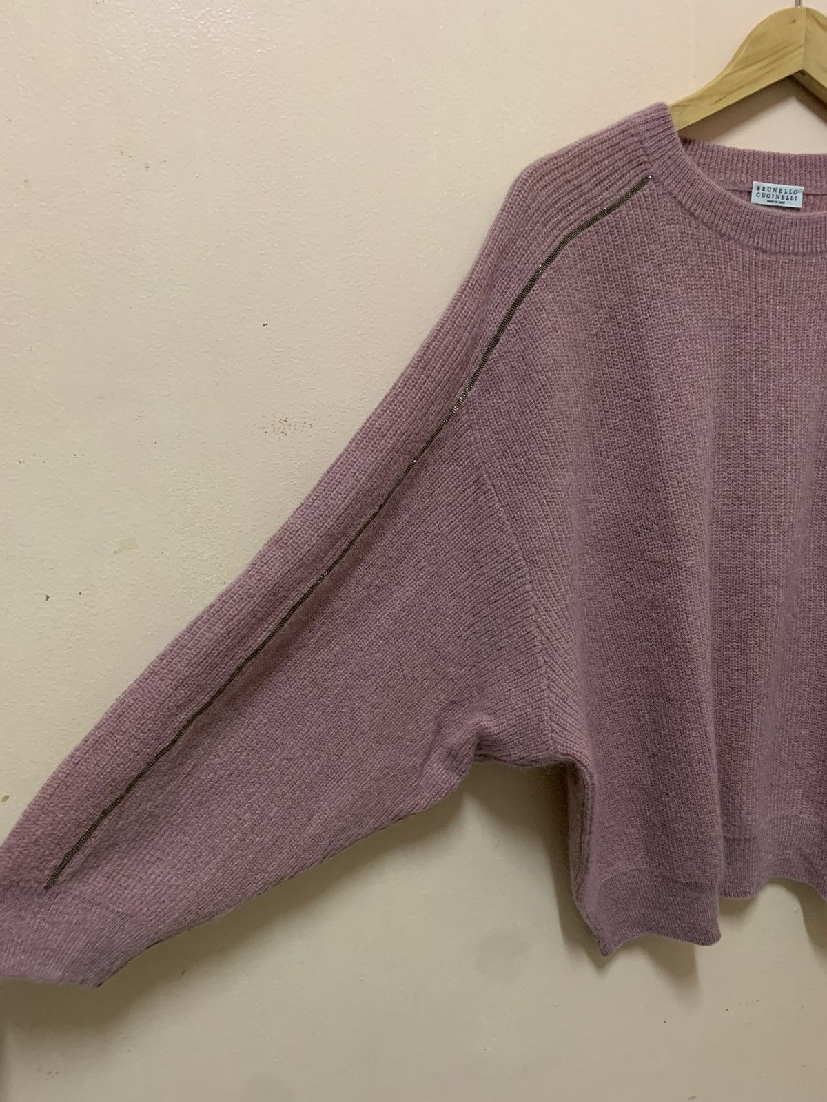 Brunello Cucinelli Brunello Cucinelli Bead-Embellished Mohair-Blend Sweater Size XS / US 0-2 / IT 36-38 - 9 Thumbnail