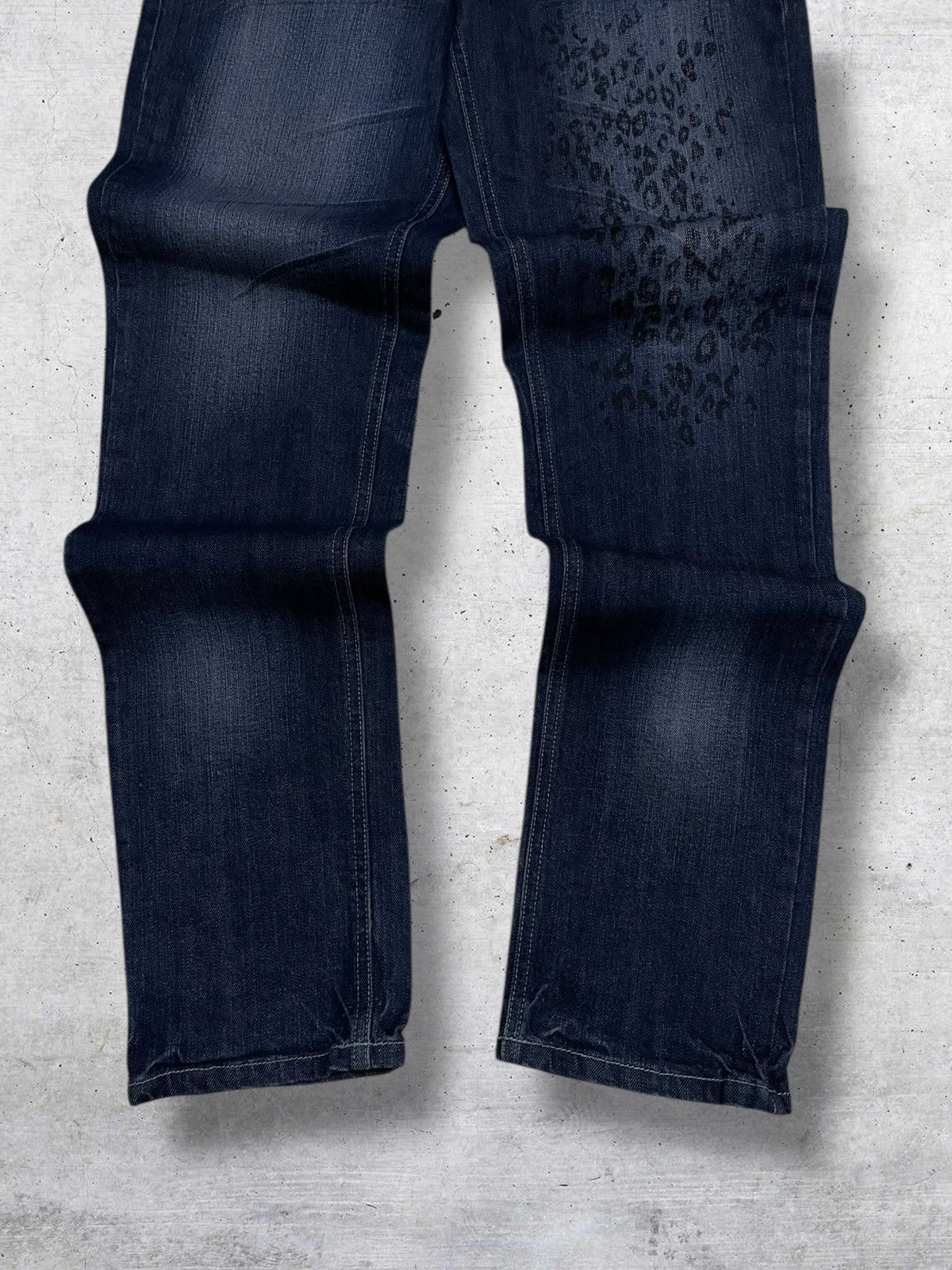Japanese Brand VINTAGE RUBIK JAPAN CRAFTED ARCHIVE LEOPARD PUNK OG DENIM Size US 32 / EU 48 - 3 Thumbnail
