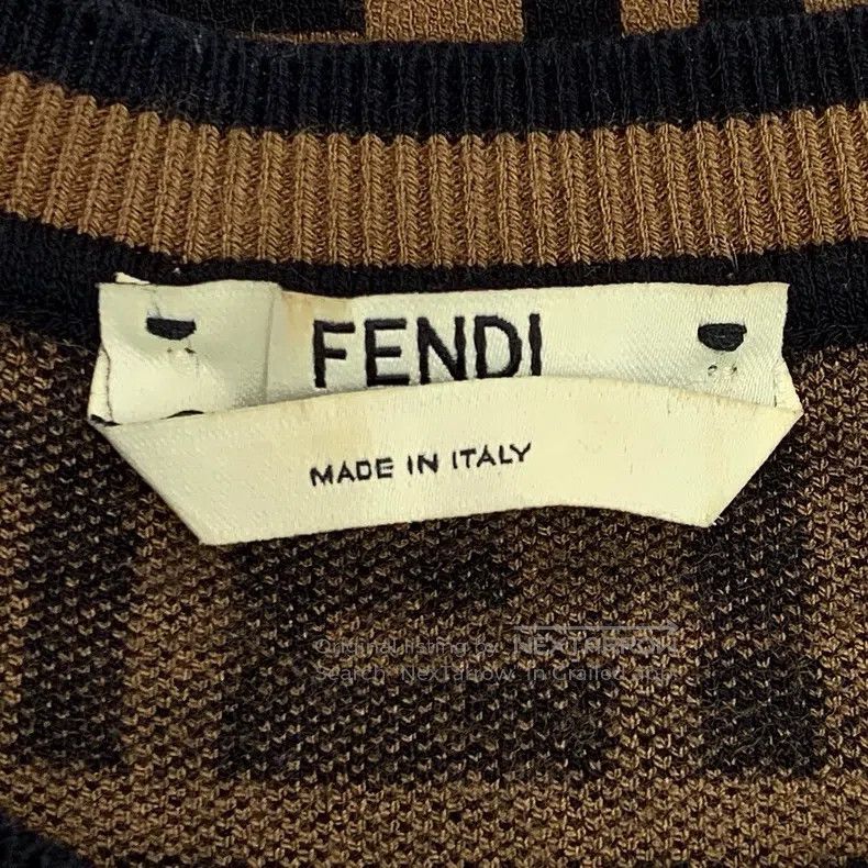 Fendi Fendi Deep brown logo letter full print round neck short s Size XXS / US 00 / IT 34 - 5 Thumbnail