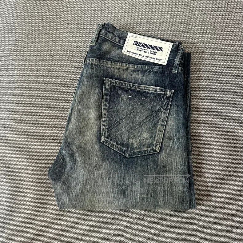 Neighborhood size L Cow King Denim Pants