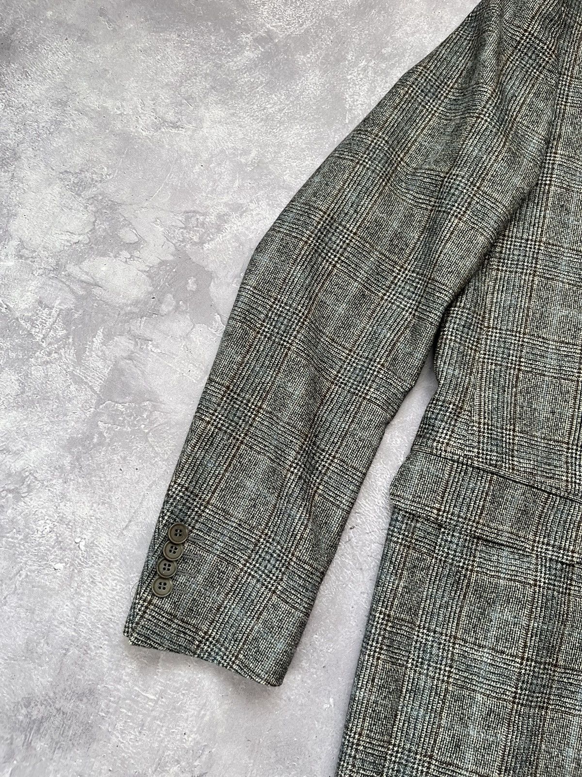Boggi Boggi Milano x Fratelli Tallia Napoli Checkered Wool Blazer Size 50R - 2 Thumbnail