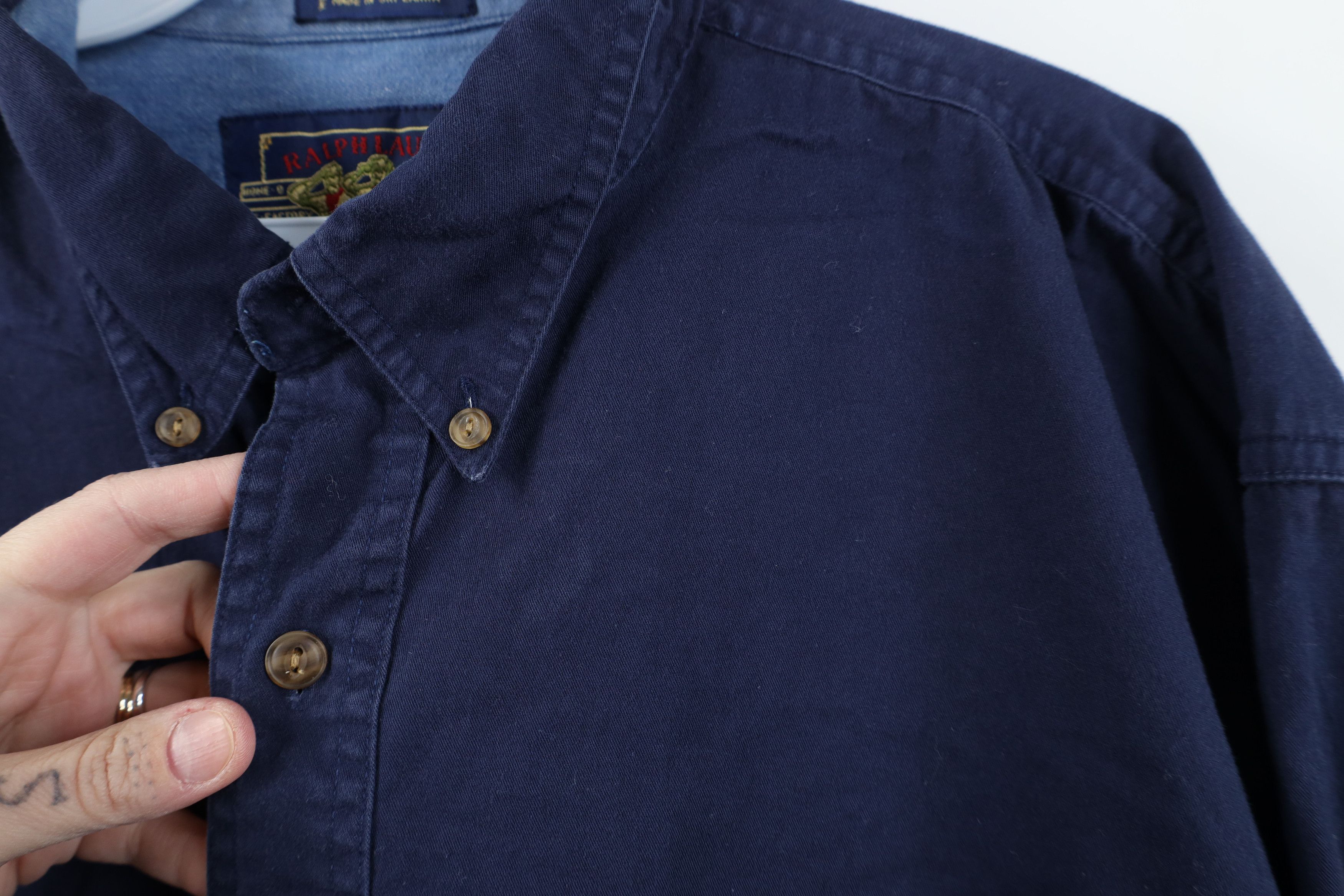 Polo Ralph Lauren Vintage 90s Chaps Ralph Lauren Boy Scout Tag Button Shirt Size US M / EU 48-50 / 2 - 4 Thumbnail