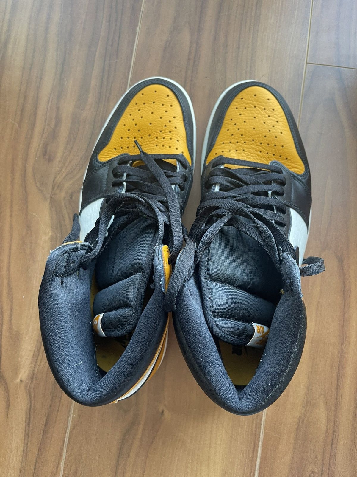 Jordan Brand Jordan 1 Hi OG Taxi Toe Size US 12 Very New Size US 12 / EU 45 - 3 Thumbnail