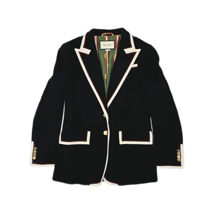 Gucci Gucci Black Suit Jacket with Metal Buttons-2507 Size M / US 6-8 / IT 42-44 - 8 Thumbnail