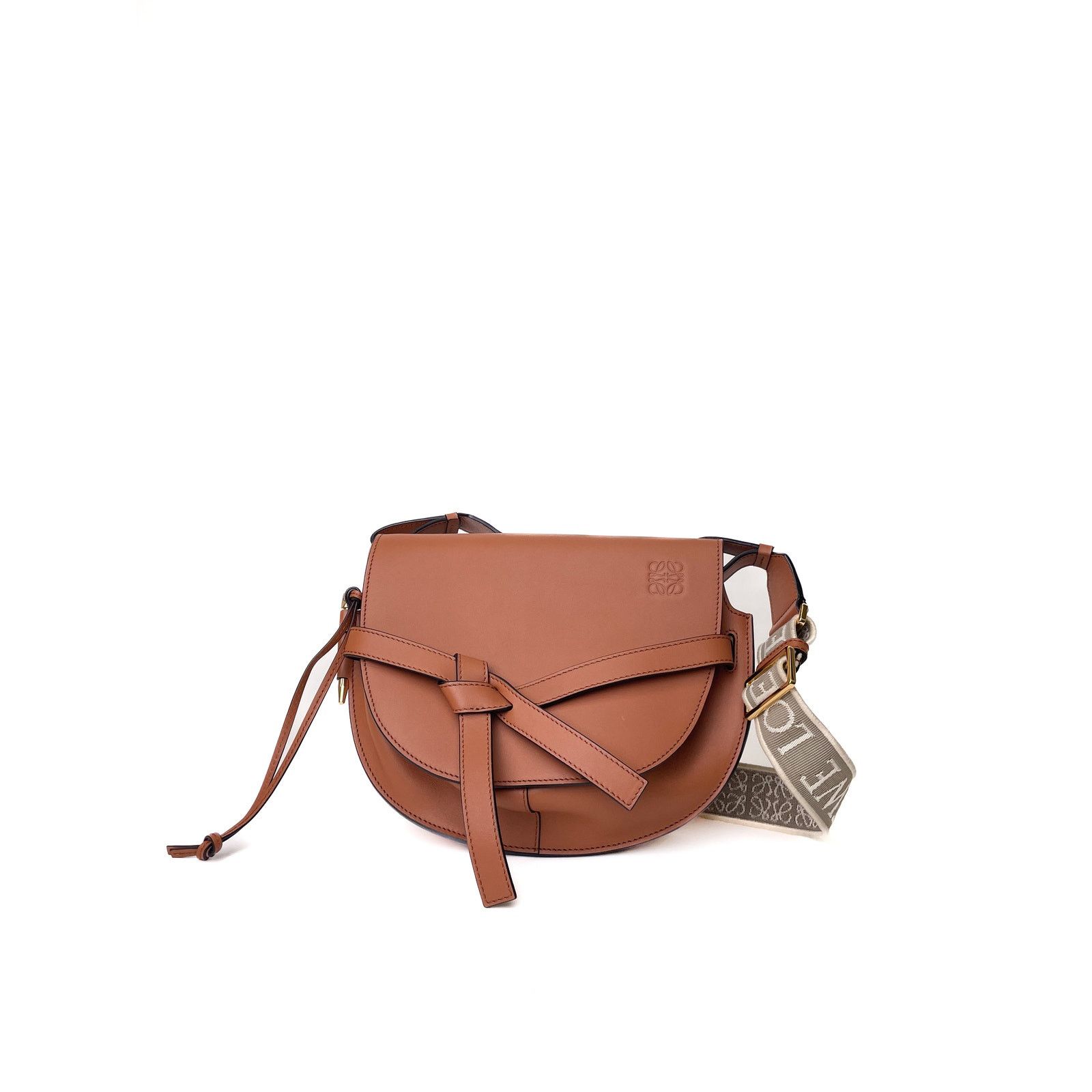 Loewe Small Gate Dual bag in soft calfskin and jacquard Size ONE SIZE - 1 Thumbnail