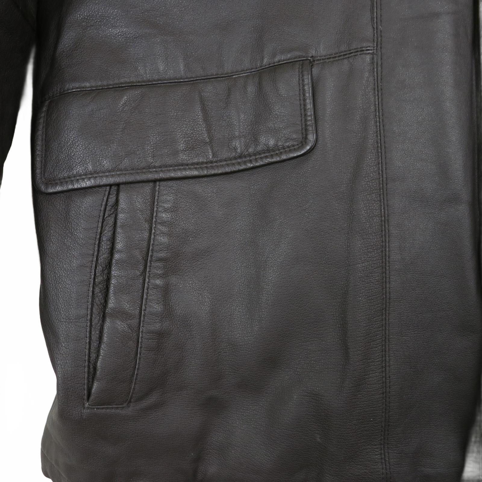 Other Menswear Alexander Lloyd Men's 3X Big Brown Leather Jacket Size US XXL / EU 58 / 5 - 3 Thumbnail